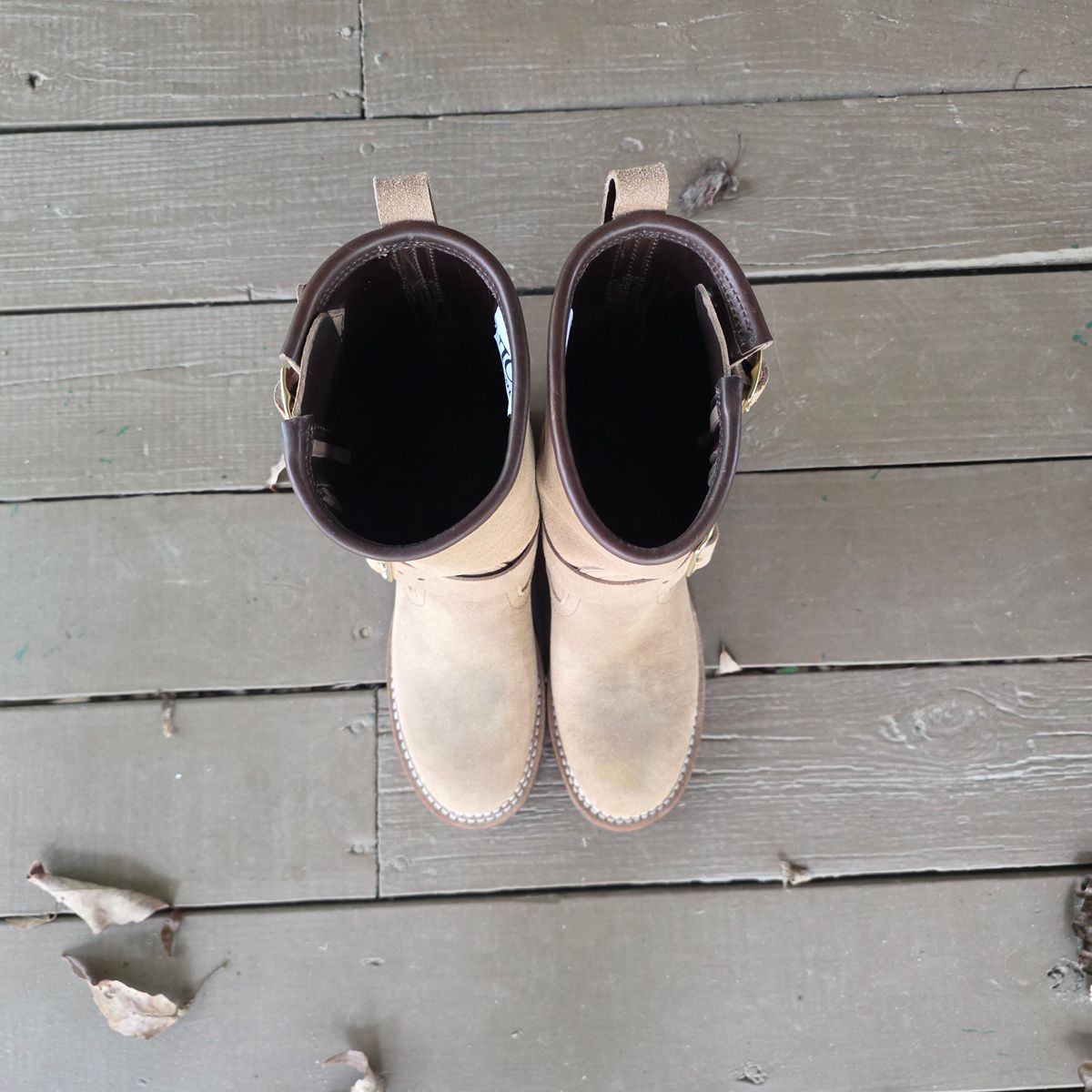 Photo by sand on October 5, 2025 of the Nicks Nicks / Brakeman in Nicks / Brown CXL Roughout.