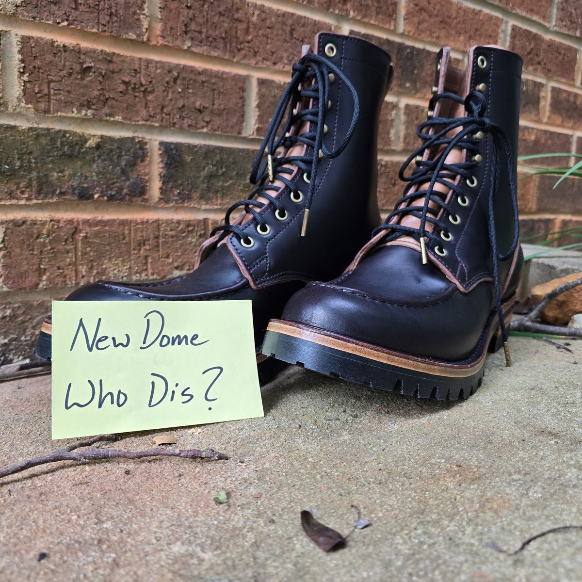 Photo by joshvarnum on October 1, 2025 of the BHHB Custom Model in Overdye Seidel Oxblood Double Shot & Horween Natural Chromexcel.