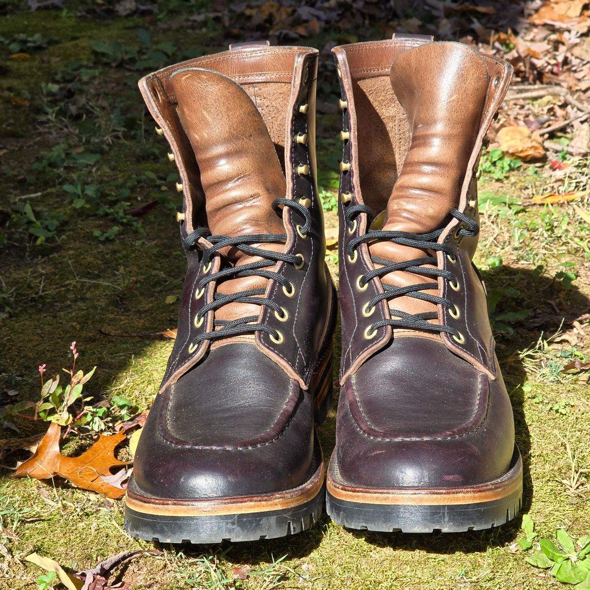 Photo by joshvarnum on November 3, 2025 of the BHHB Custom Model in Overdye Seidel Oxblood Double Shot & Horween Natural Chromexcel.