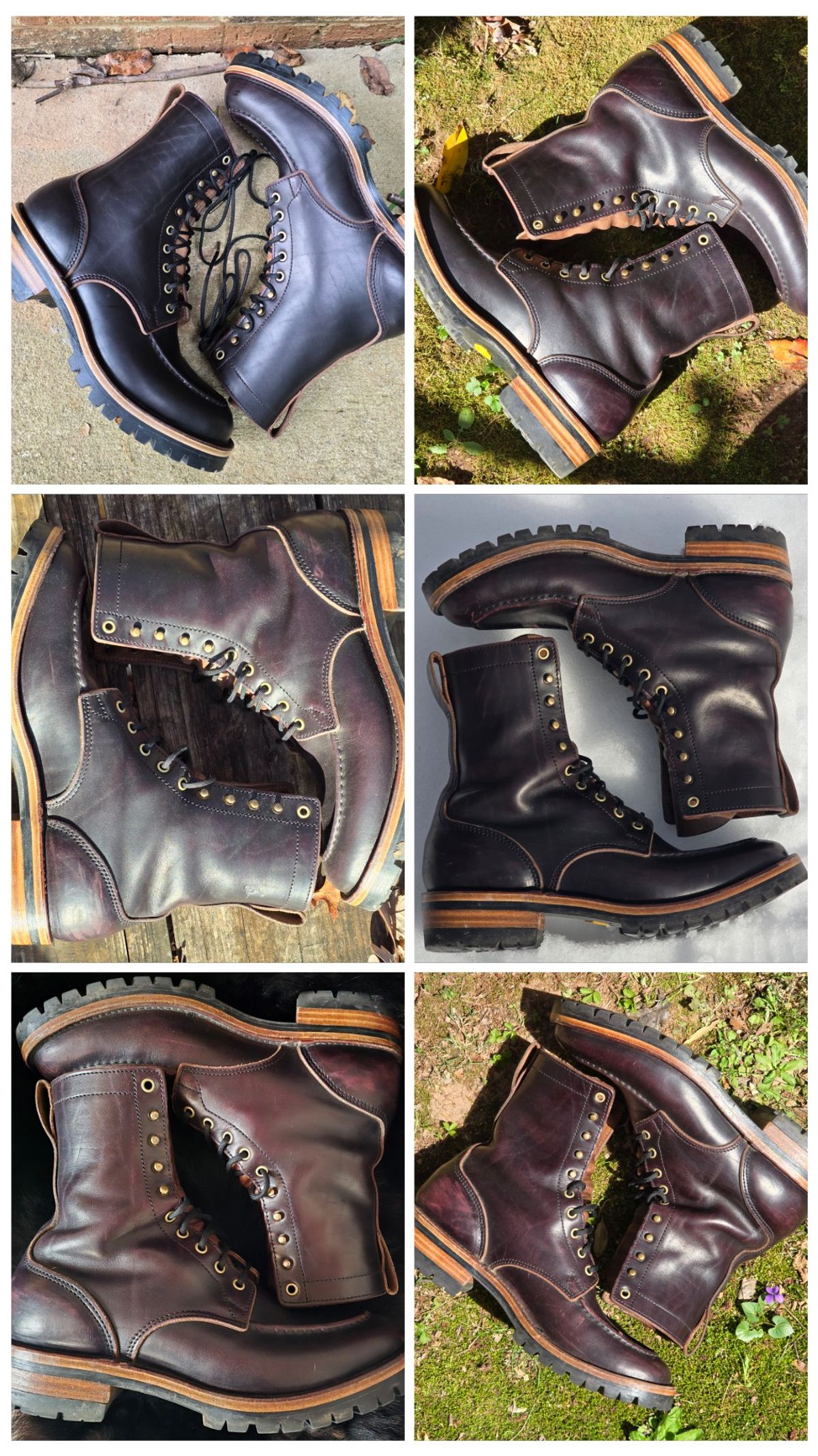 Photo by joshvarnum on April 1, 2026 of the BHHB Custom Model in Overdye Seidel Oxblood Double Shot & Horween Natural Chromexcel.