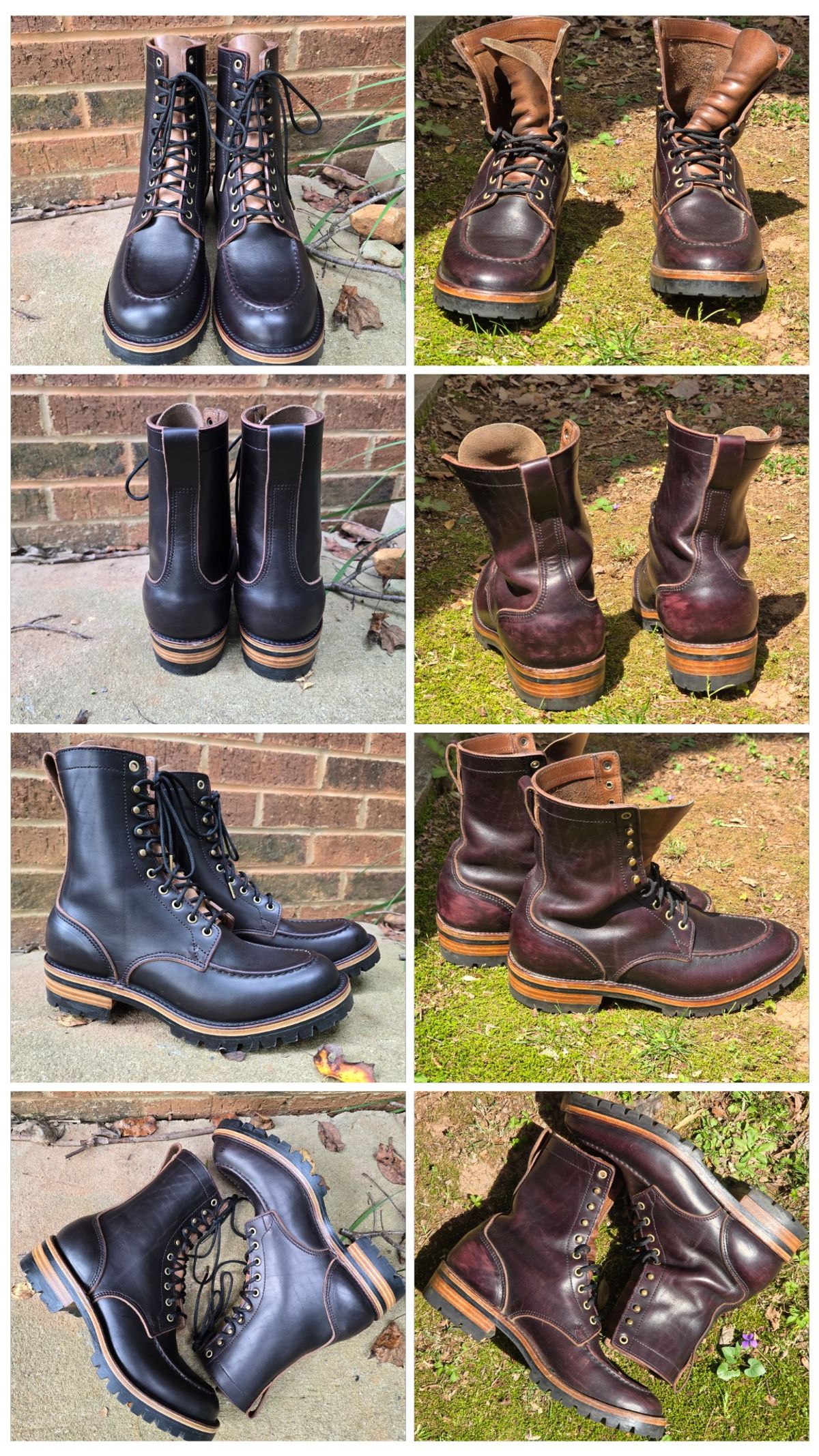 Photo by joshvarnum on April 1, 2026 of the BHHB Custom Model in Overdye Seidel Oxblood Double Shot & Horween Natural Chromexcel.