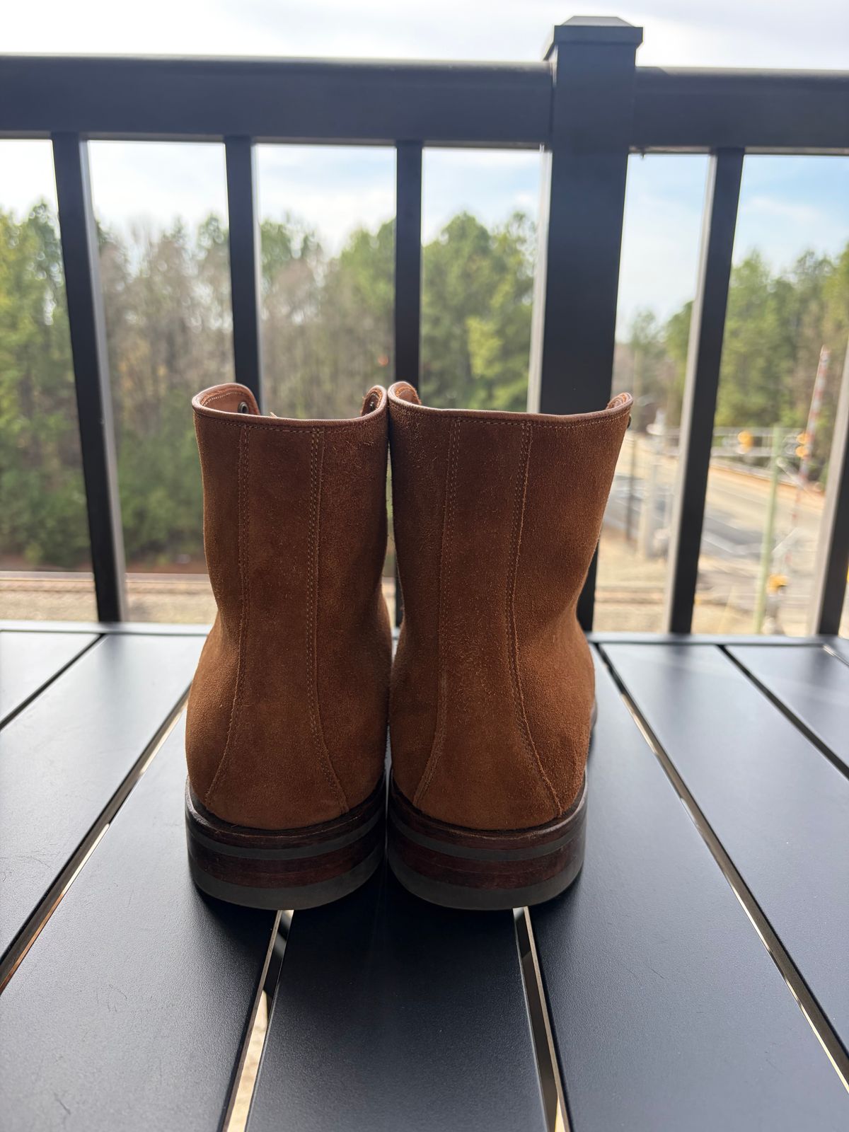 Photo by callmecount on March 5, 2026 of the Viberg Halkett in Chestnut Calf Suede.