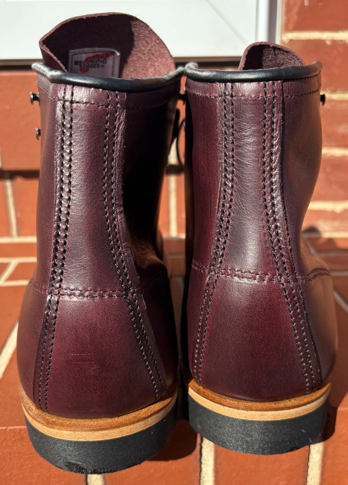 Photo by olorin on November 3, 2025 of the Red Wing Beckman in S.B. Foot Black Cherry Excalibur.