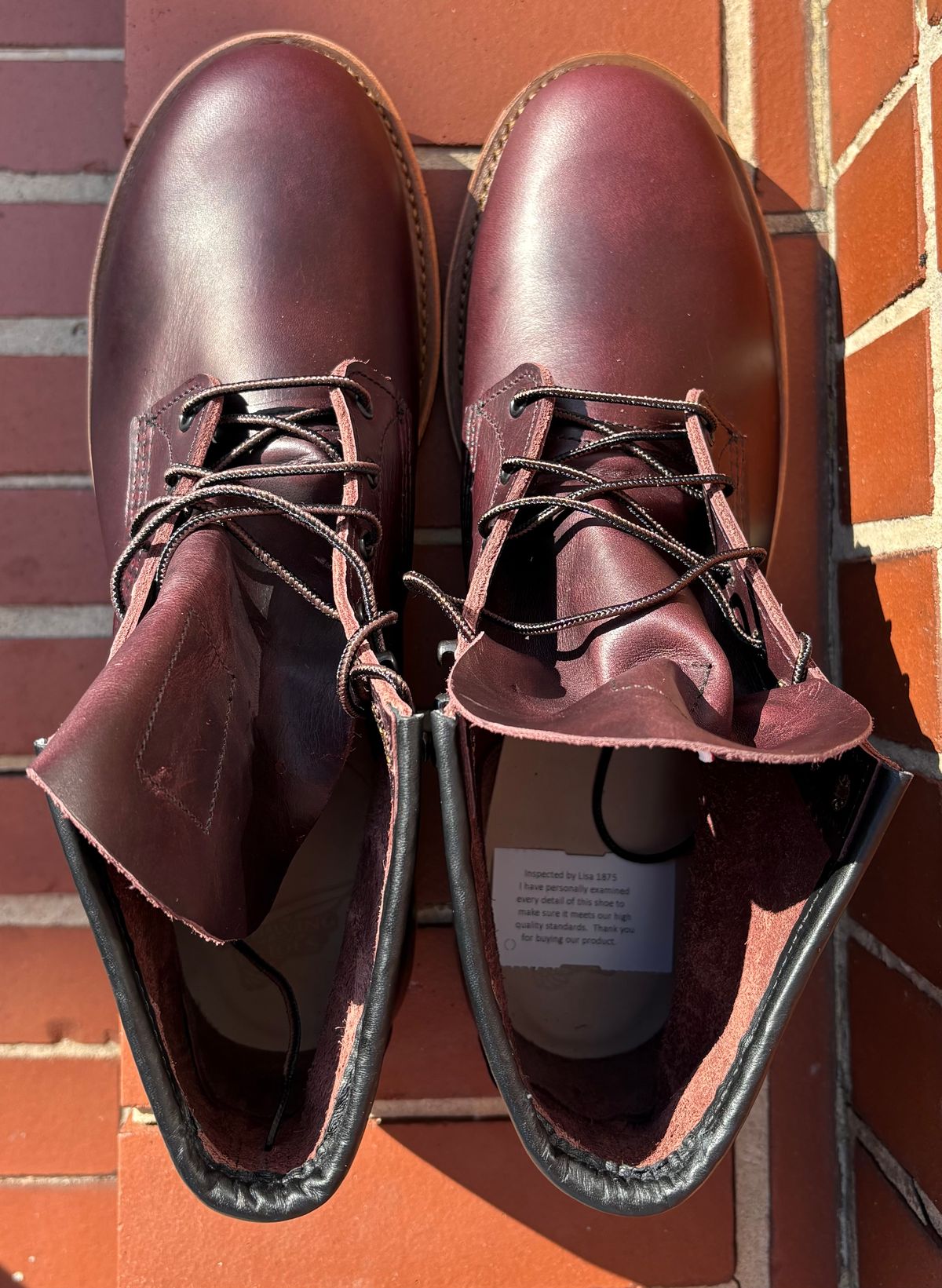 Photo by olorin on November 3, 2025 of the Red Wing Beckman in S.B. Foot Black Cherry Excalibur.