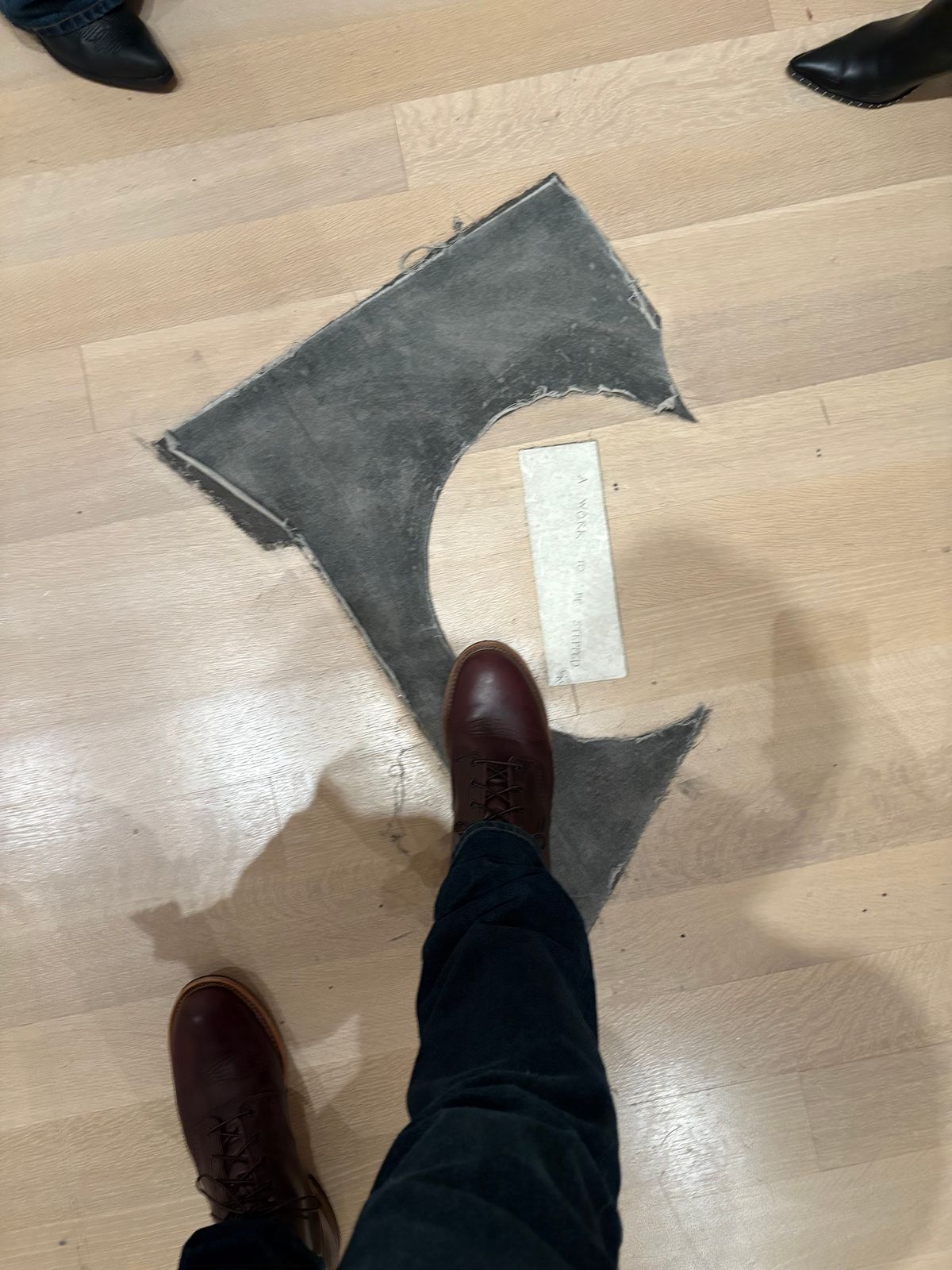 Photo by Shrimpy_grits on November 9, 2025 of the Red Wing Beckman in S.B. Foot Black Cherry Excalibur.