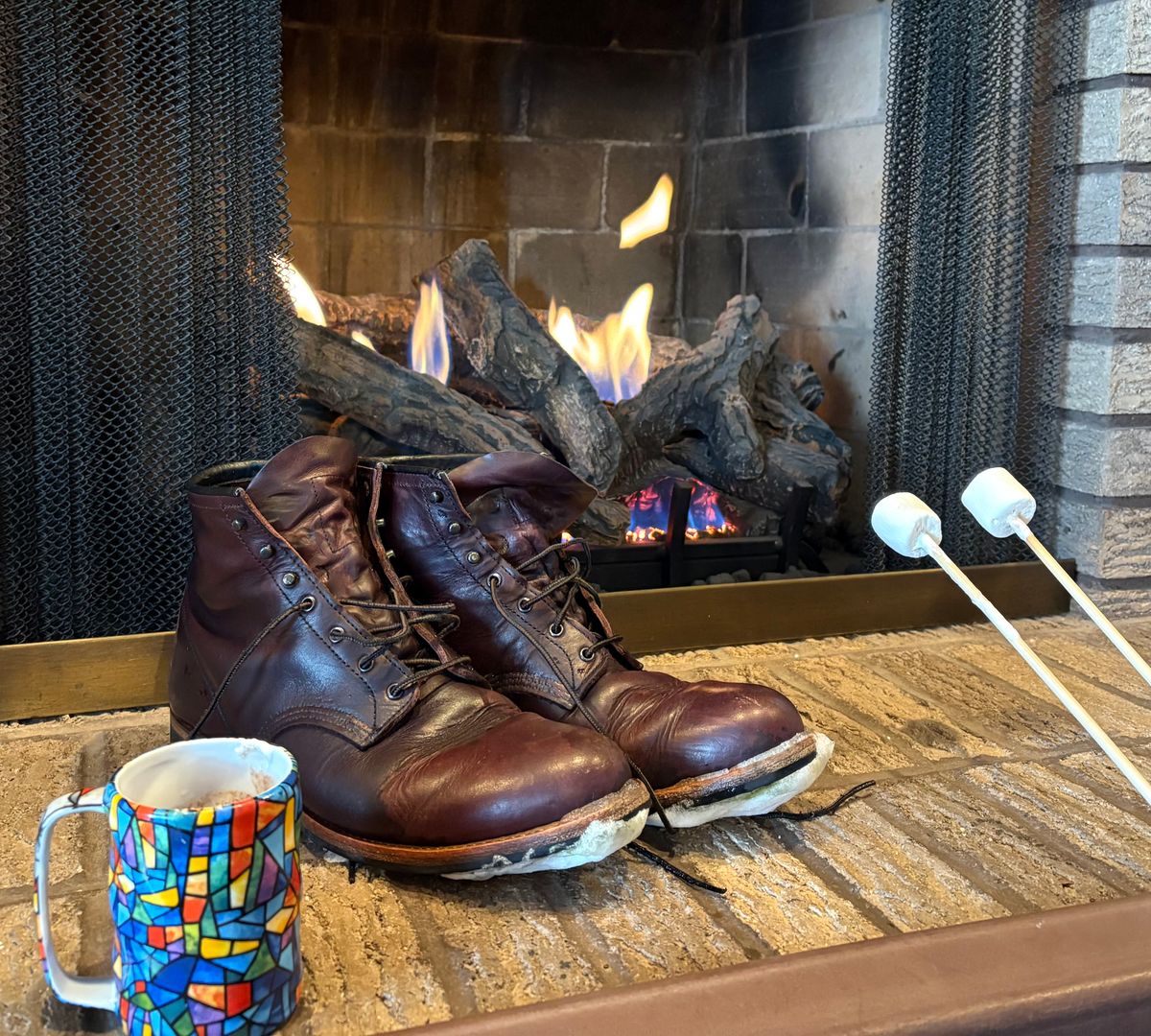 Photo by Shrimpy_grits on January 1, 2026 of the Red Wing Beckman in S.B. Foot Black Cherry Excalibur.