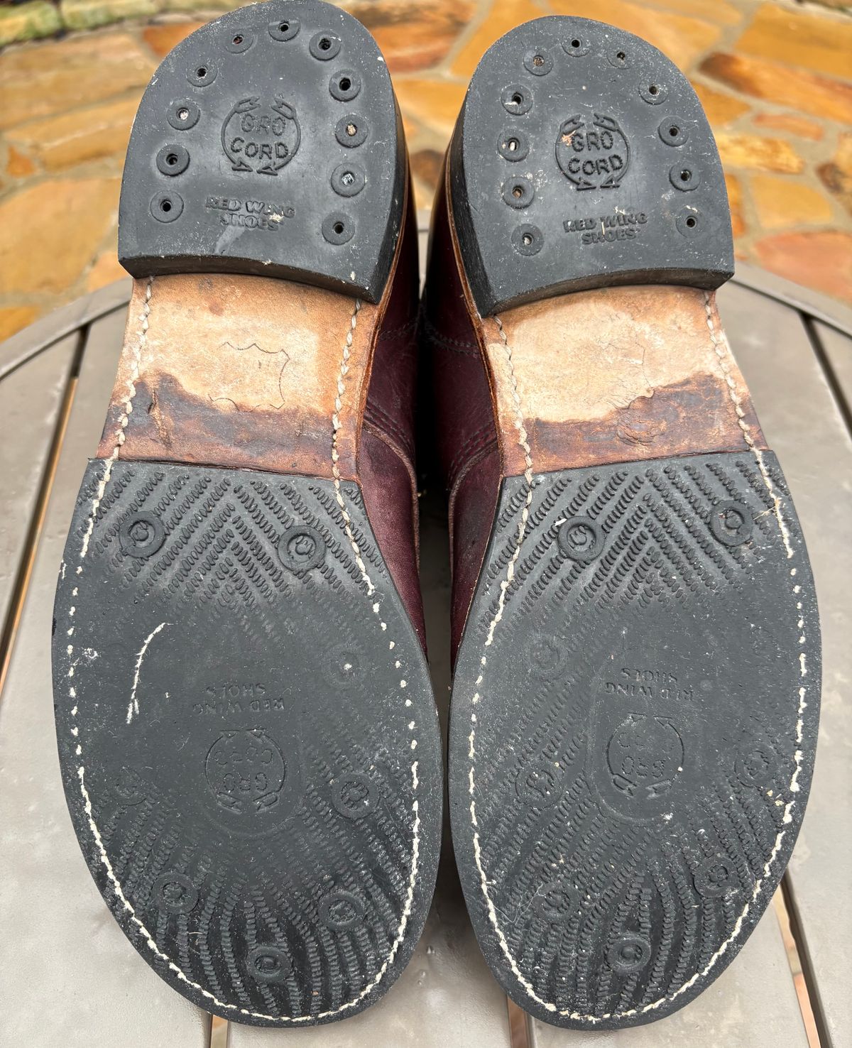 Photo by Shrimpy_grits on March 5, 2026 of the Red Wing Beckman in S.B. Foot Black Cherry Excalibur.