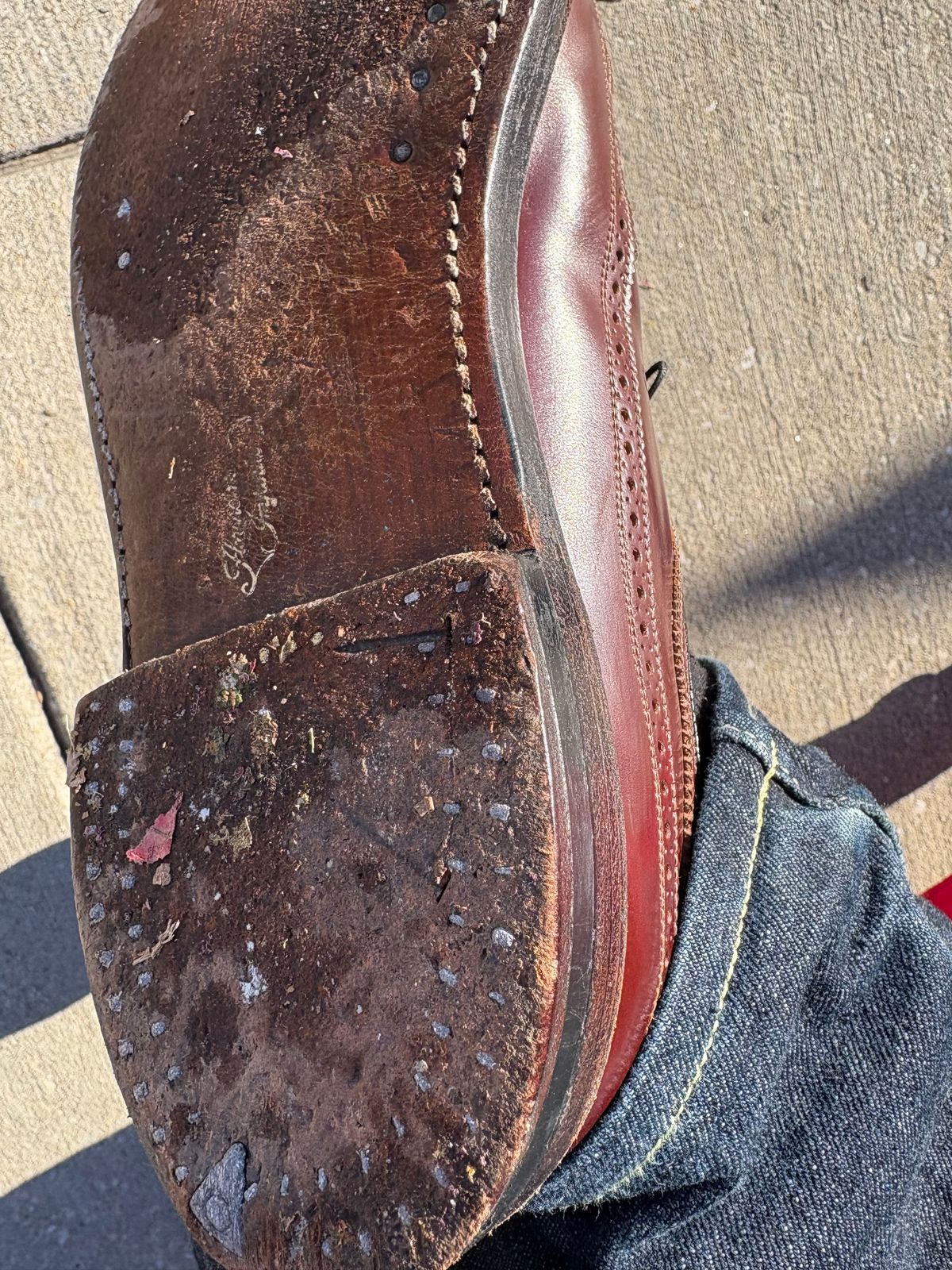 Photo by Shrimpy_grits on November 5, 2025 of the Florsheim Imperial Kenmoor 93605 in Horween Color 4 Shell Cordovan.