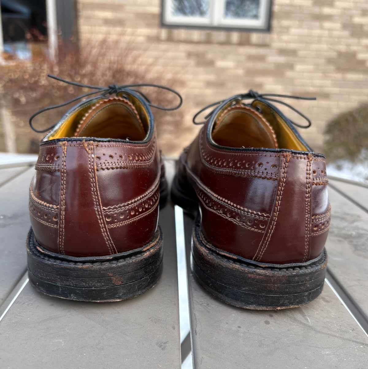Photo by Shrimpy_grits on February 3, 2026 of the Florsheim Imperial Kenmoor 93605 in Horween Color 4 Shell Cordovan.