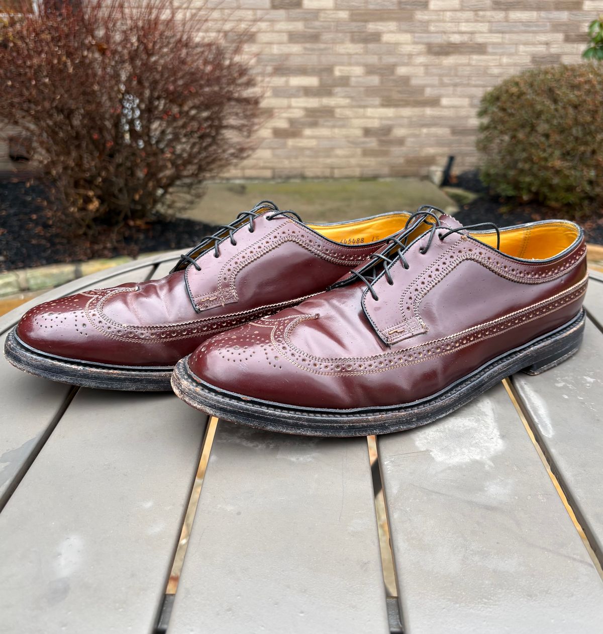 Photo by Shrimpy_grits on March 5, 2026 of the Florsheim Imperial Kenmoor 93605 in Horween Color 4 Shell Cordovan.