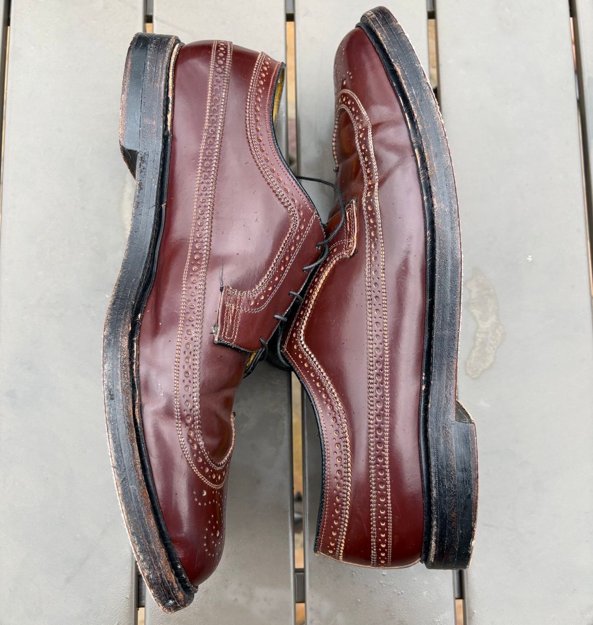 Photo by Shrimpy_grits on March 5, 2026 of the Florsheim Imperial Kenmoor 93605 in Horween Color 4 Shell Cordovan.