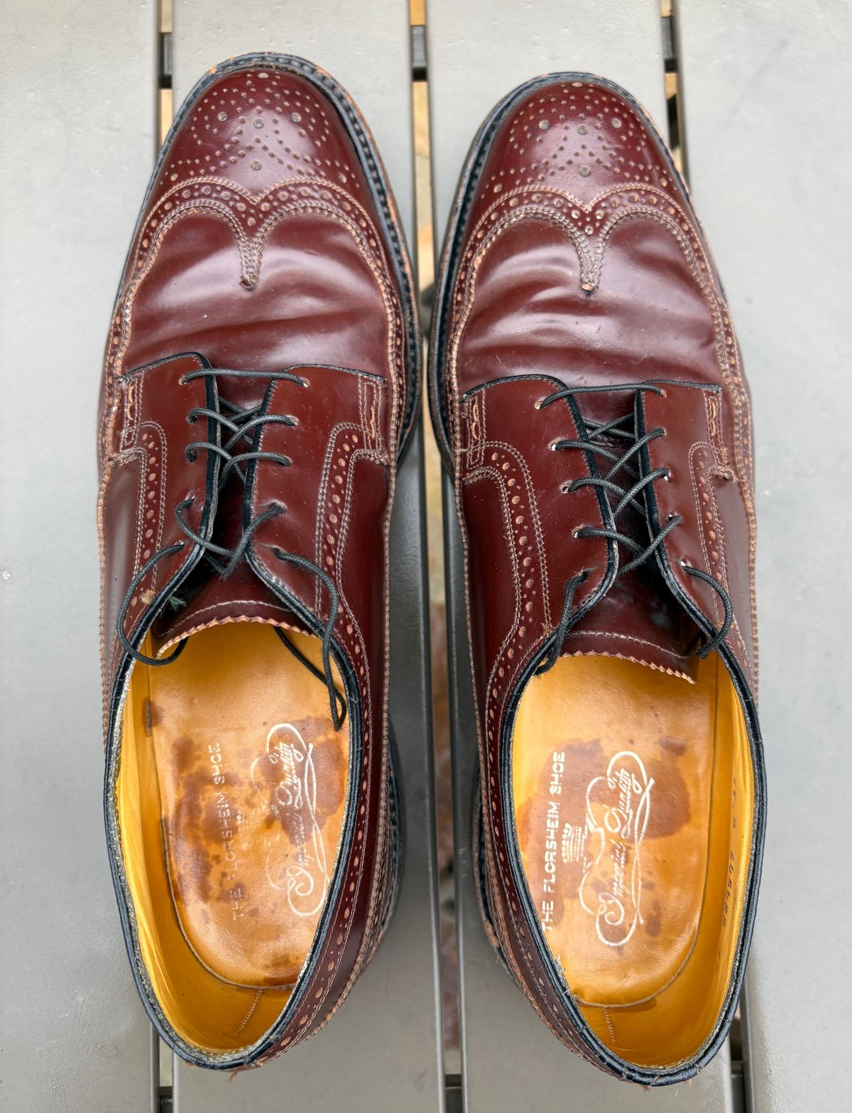 Photo by Shrimpy_grits on March 5, 2026 of the Florsheim Imperial Kenmoor 93605 in Horween Color 4 Shell Cordovan.