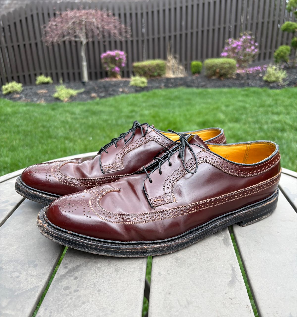 Photo by Shrimpy_grits on April 5, 2026 of the Florsheim Imperial Kenmoor 93605 in Horween Color 4 Shell Cordovan.