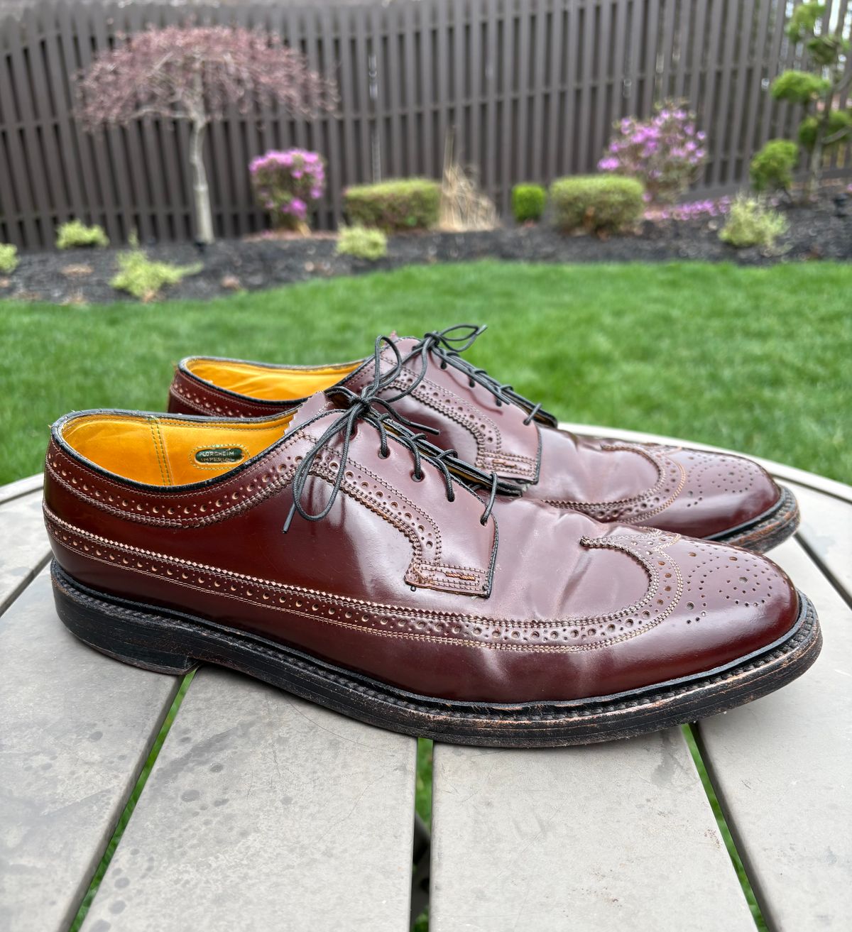 Photo by Shrimpy_grits on April 5, 2026 of the Florsheim Imperial Kenmoor 93605 in Horween Color 4 Shell Cordovan.