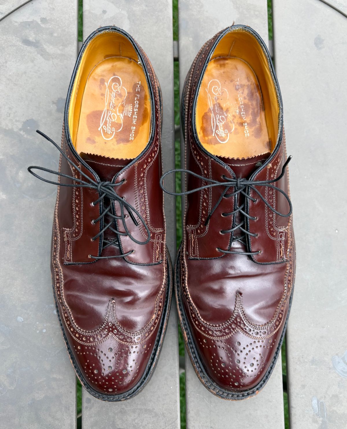 Photo by Shrimpy_grits on April 5, 2026 of the Florsheim Imperial Kenmoor 93605 in Horween Color 4 Shell Cordovan.