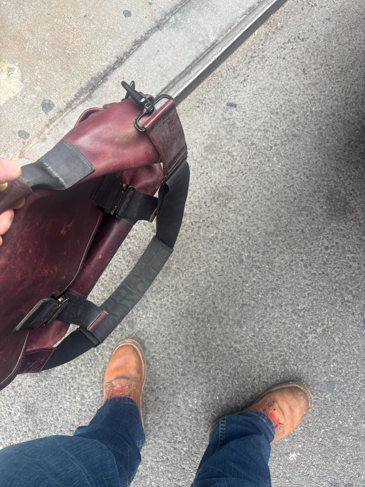 Photo by Riv_City_Boots on November 5, 2025 of the Nicks DomePro in Horween Light Natural Dublin.