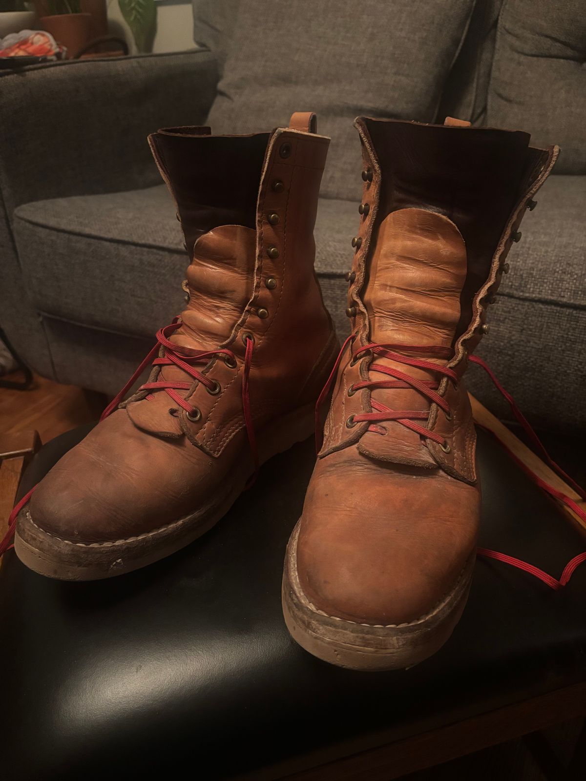 Photo by Riv_City_Boots on November 6, 2025 of the Nicks DomePro in Horween Light Natural Dublin.