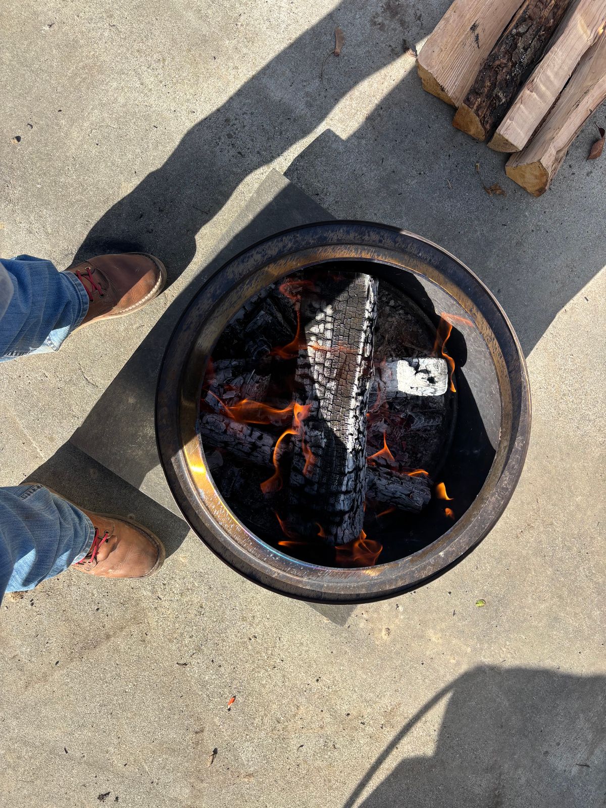 Photo by Riv_City_Boots on November 27, 2025 of the Nicks DomePro in Horween Light Natural Dublin.