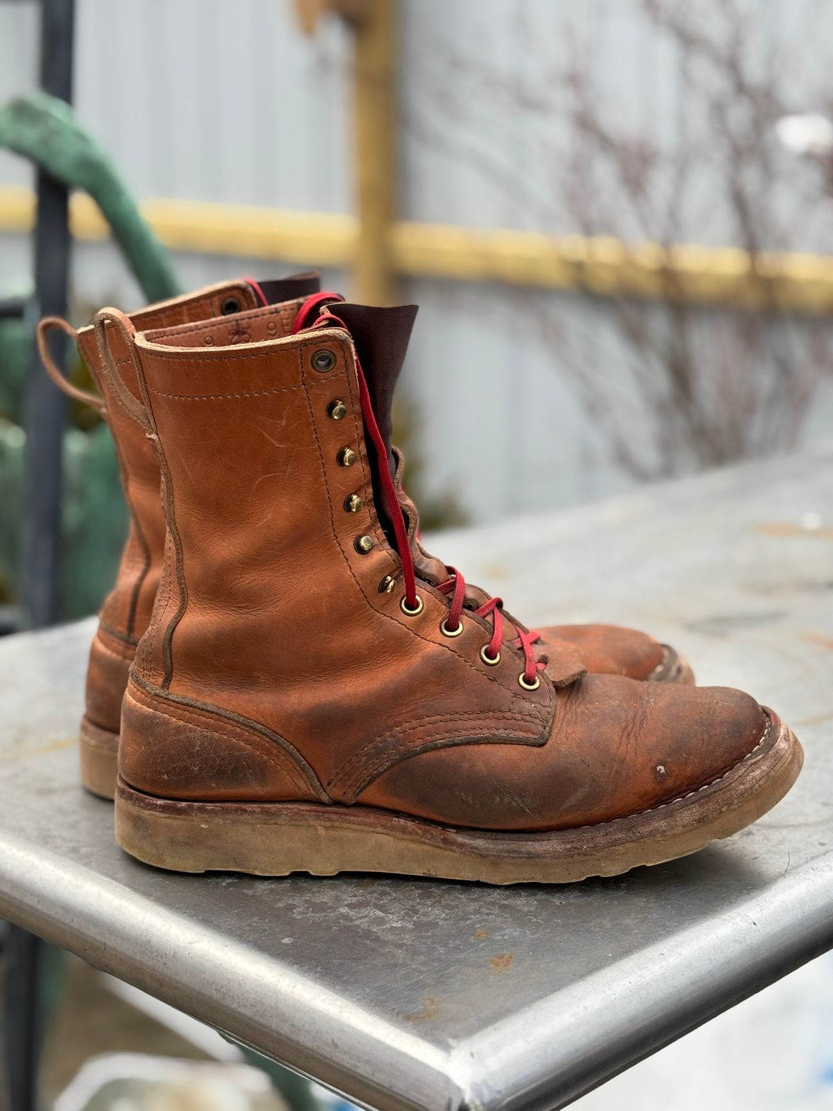 Photo by Riv_City_Boots on January 5, 2026 of the Nicks DomePro in Horween Light Natural Dublin.