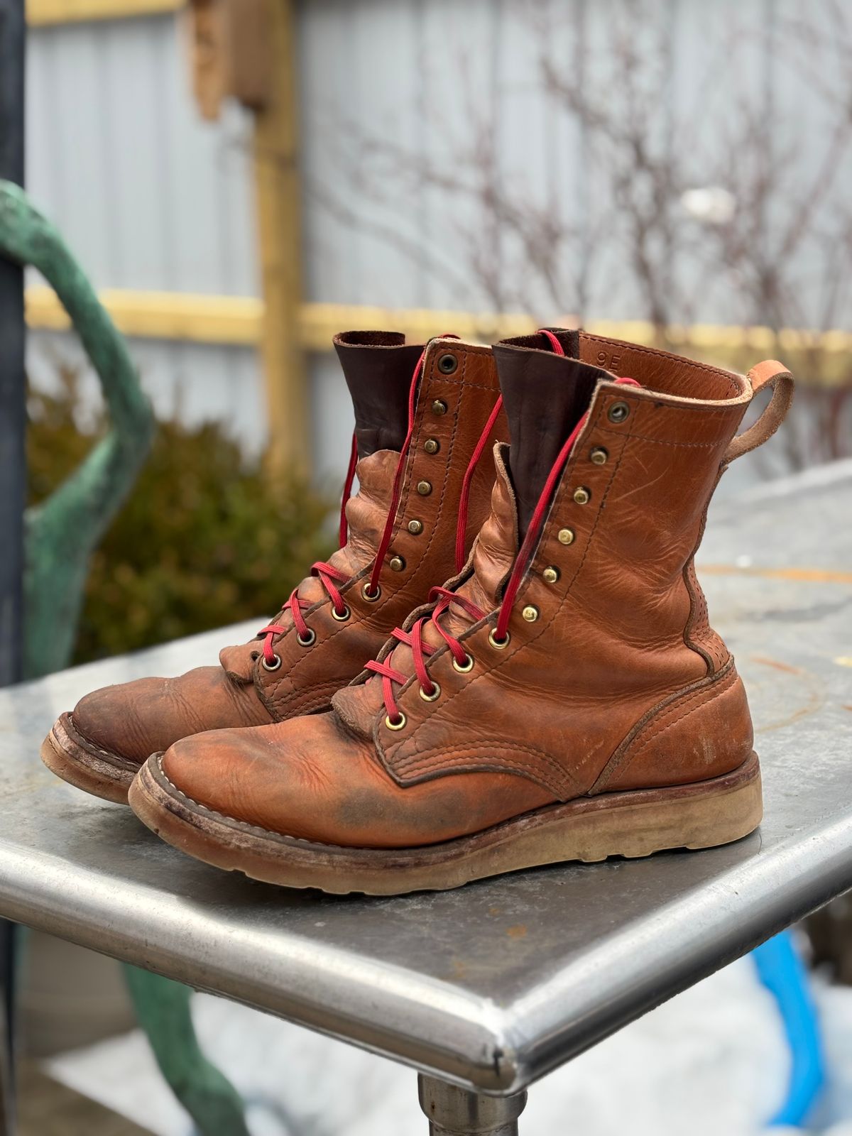 Photo by Riv_City_Boots on January 5, 2026 of the Nicks DomePro in Horween Light Natural Dublin.