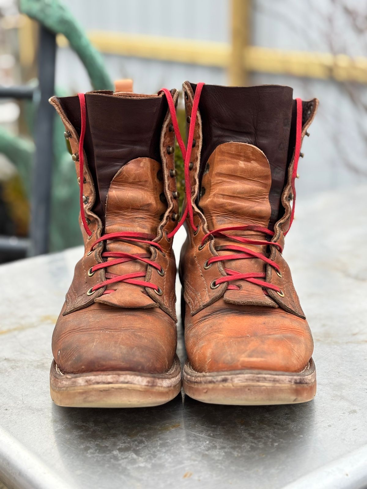 Photo by Riv_City_Boots on January 5, 2026 of the Nicks DomePro in Horween Light Natural Dublin.