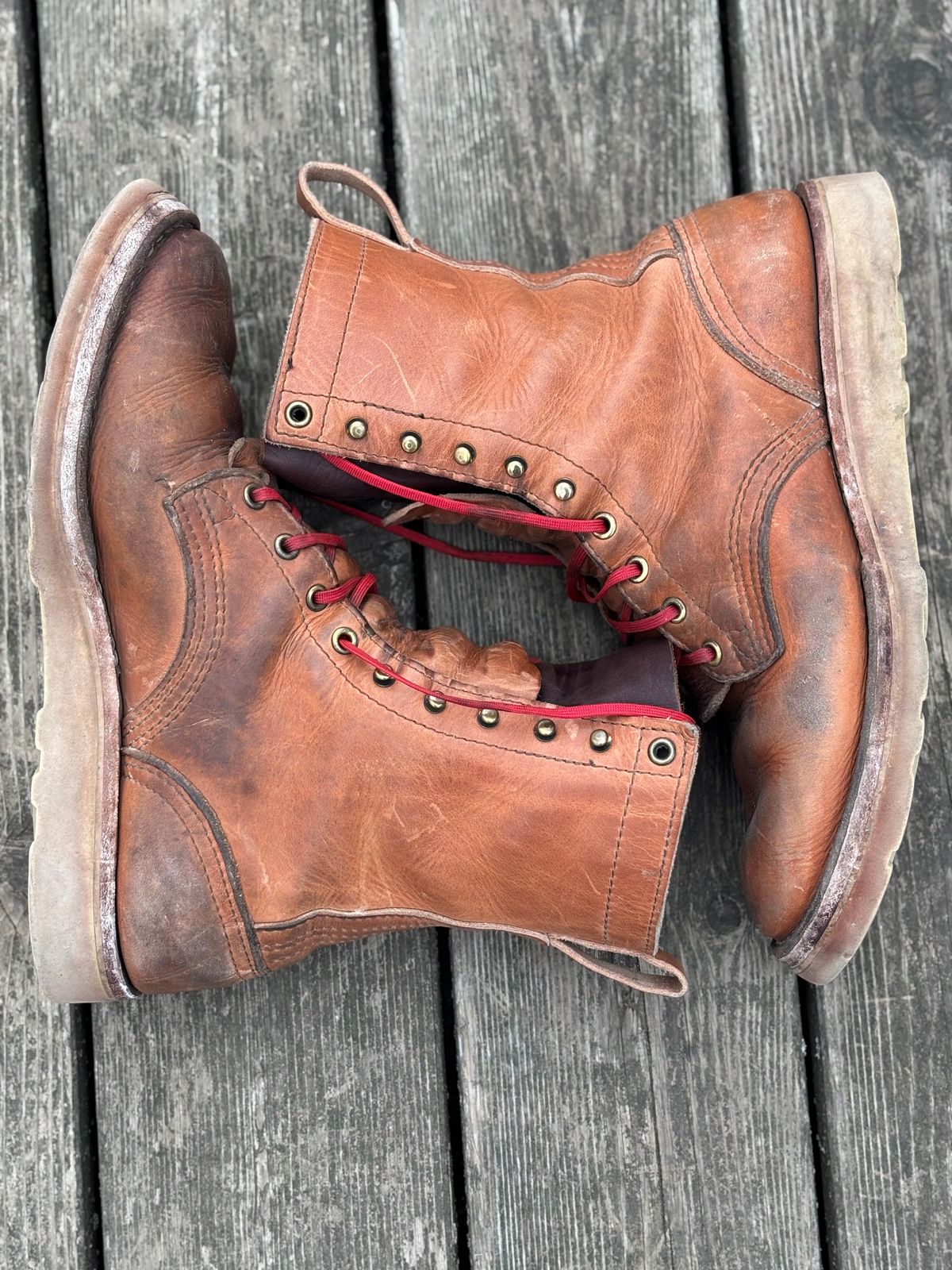 Photo by Riv_City_Boots on January 5, 2026 of the Nicks DomePro in Horween Light Natural Dublin.