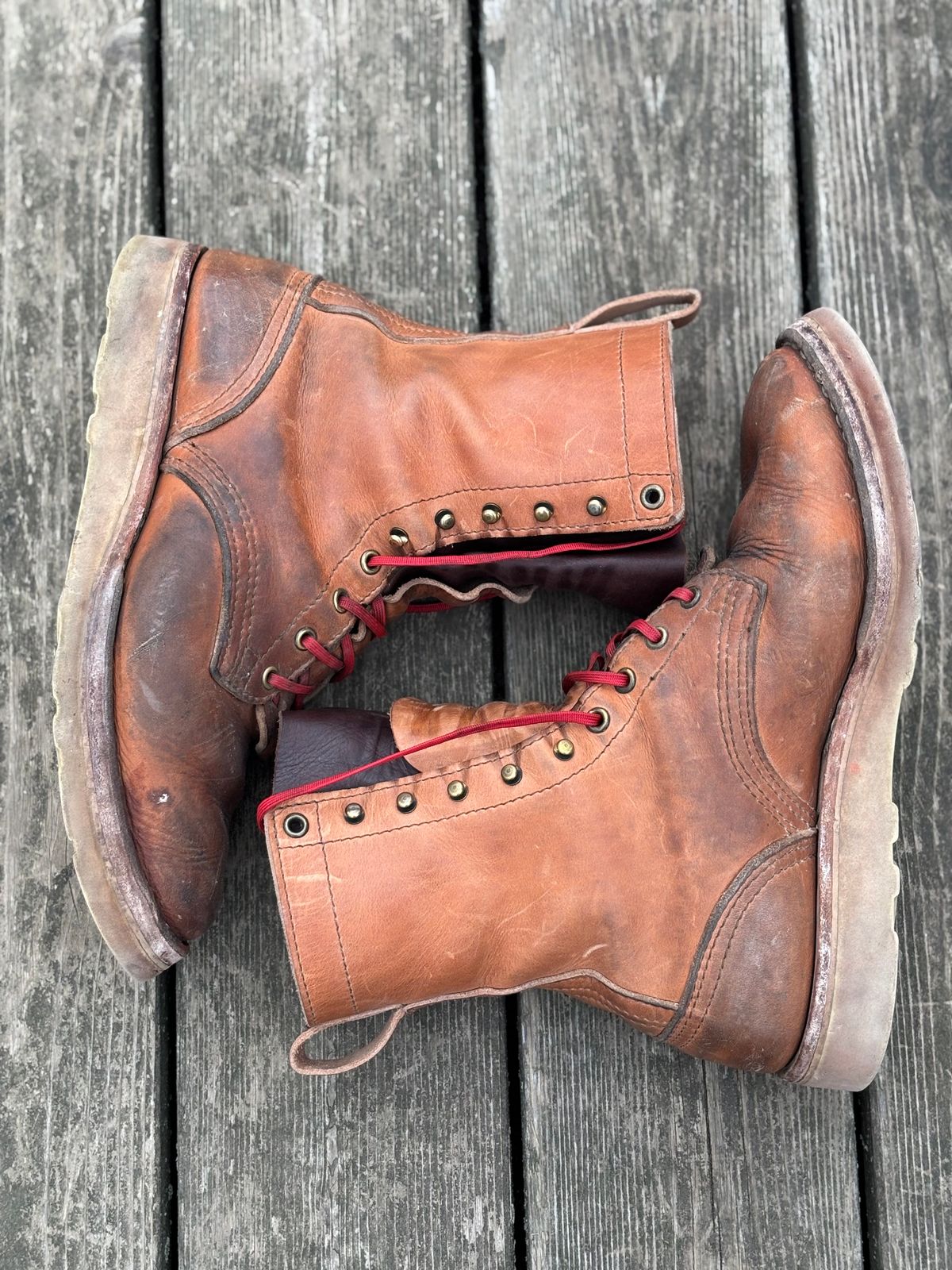 Photo by Riv_City_Boots on January 5, 2026 of the Nicks DomePro in Horween Light Natural Dublin.