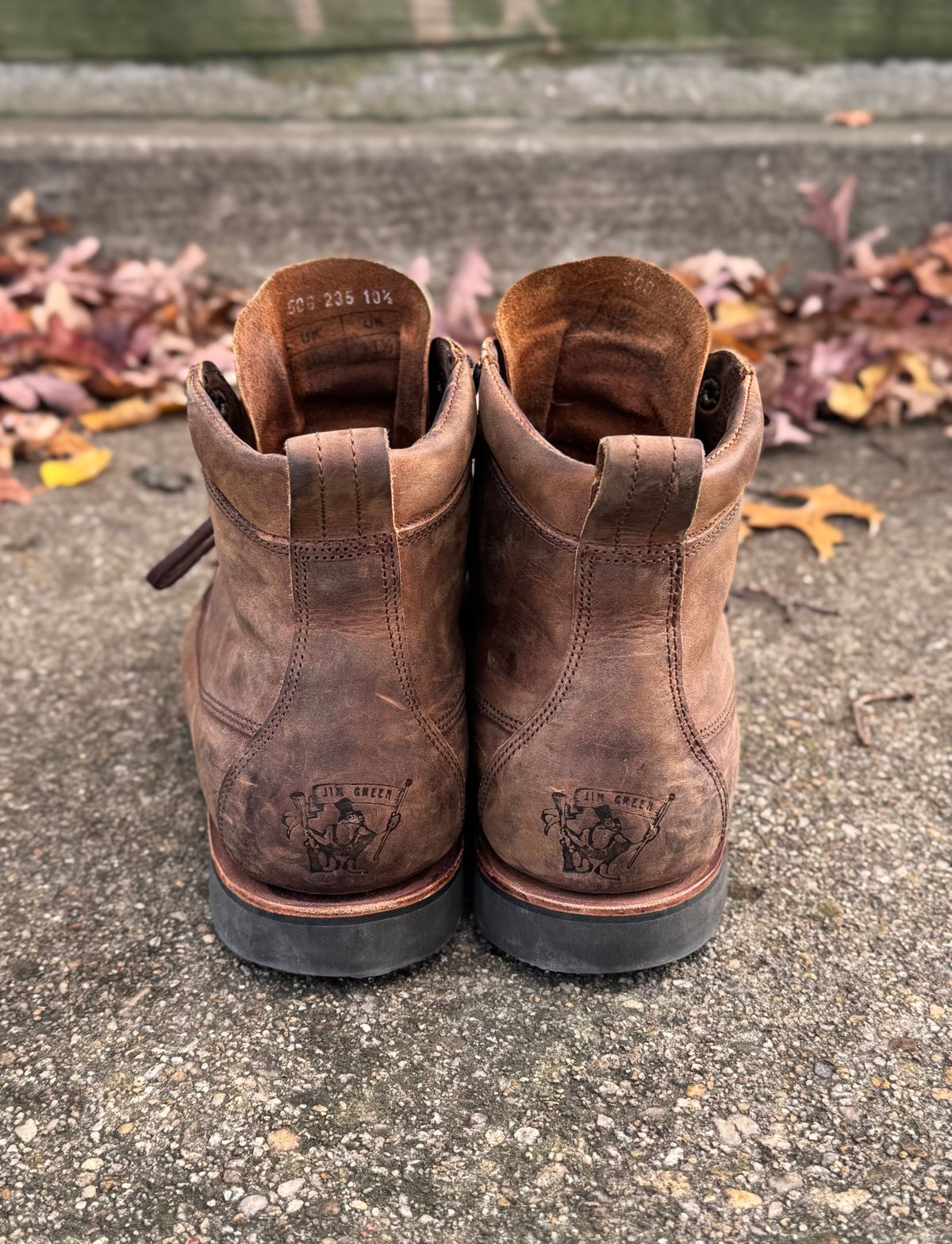 Photo by bnbun on November 4, 2025 of the Jim Green Meander - Moc-Toe in Bronco Full Grain.