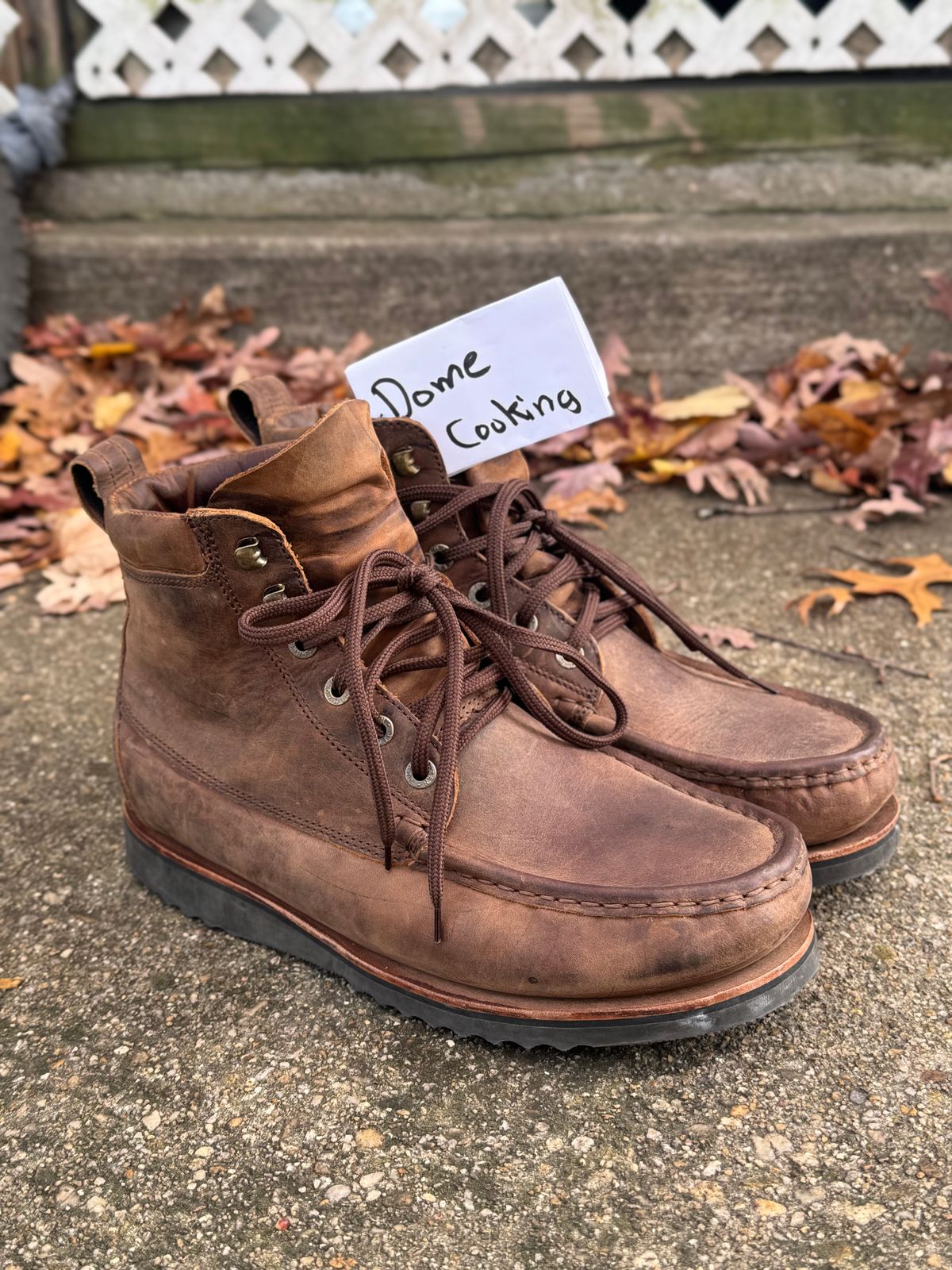 Photo by bnbun on November 4, 2025 of the Jim Green Meander - Moc-Toe in Bronco Full Grain.