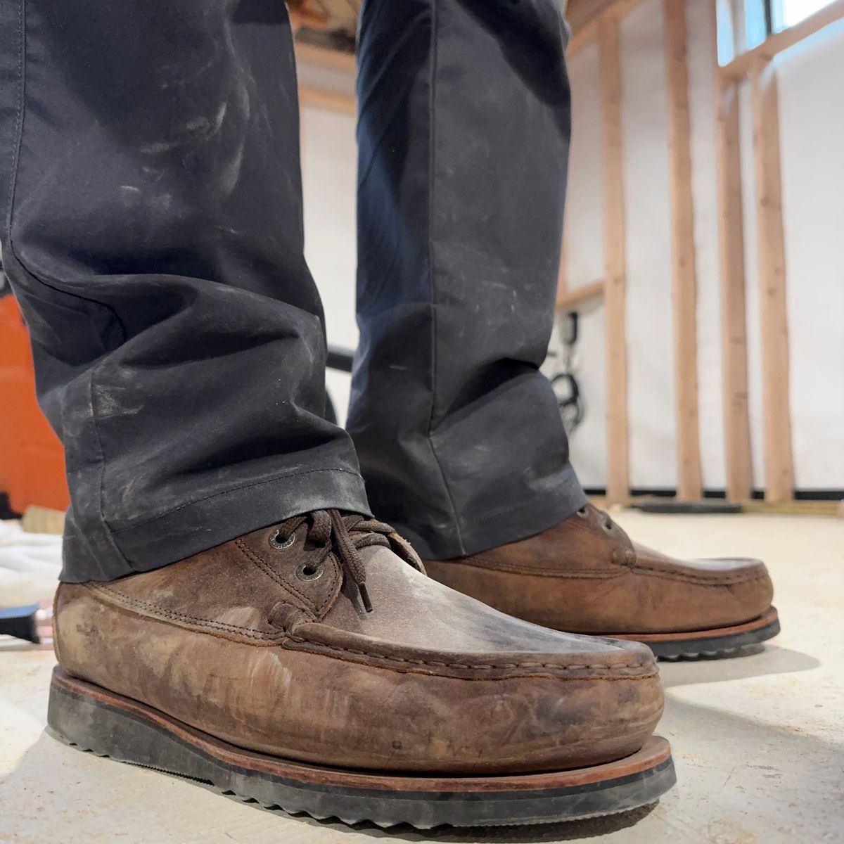 Photo by bnbun on December 28, 2025 of the Jim Green Meander - Moc-Toe in Bronco Full Grain.