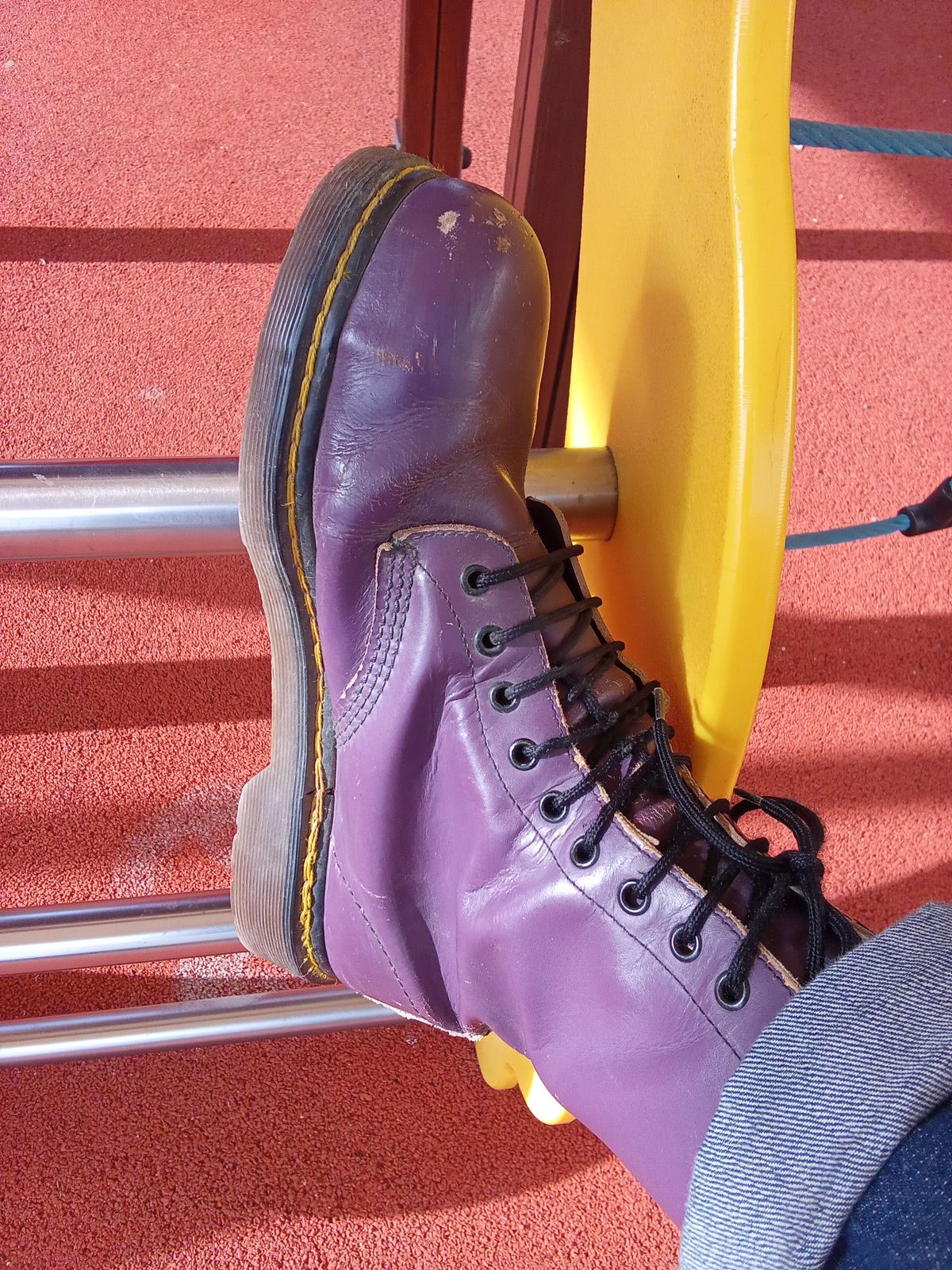 Photo by bacalhau on January 3, 2025 of the Dr. Martens 1460 Vintage Made In England in Tan Blizzard WP.