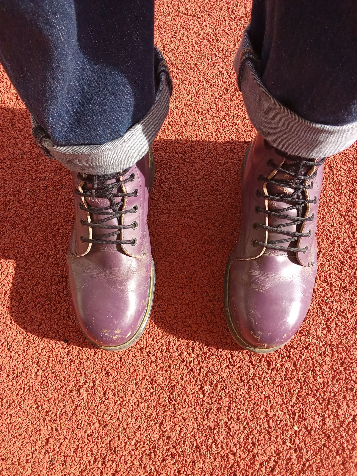 Photo by bacalhau on January 3, 2025 of the Dr. Martens 1460 Vintage Made In England in Tan Blizzard WP.
