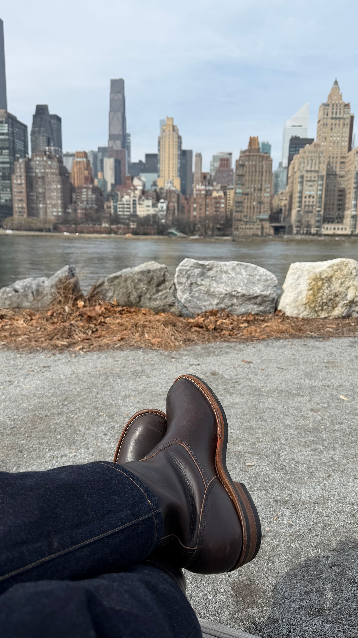 Photo by omar562 on March 8, 2026 of the White's Stockman Pull-On in Horween Chromexcel Overdyed Black.