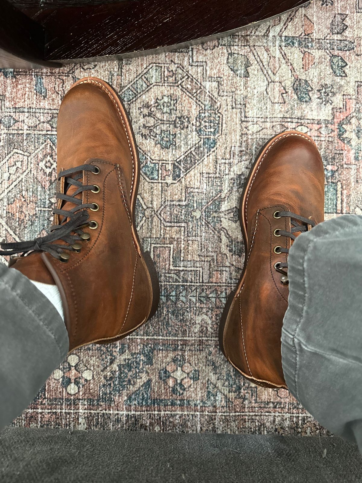 Photo by rb_sampson on June 9, 2024 of the Red Wing Blacksmith in S.B. Foot Copper Rough and Tough.