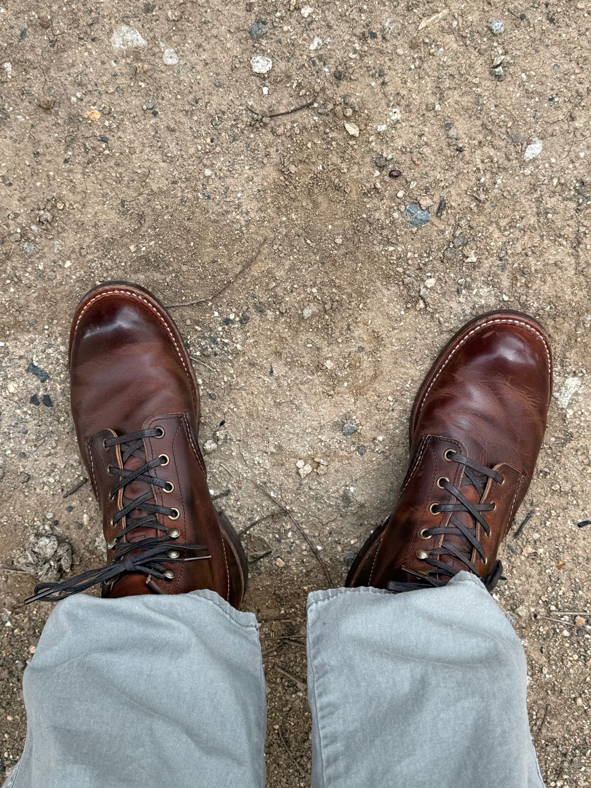 Photo by rb_sampson on April 1, 2025 of the Red Wing Blacksmith in S.B. Foot Copper Rough and Tough.
