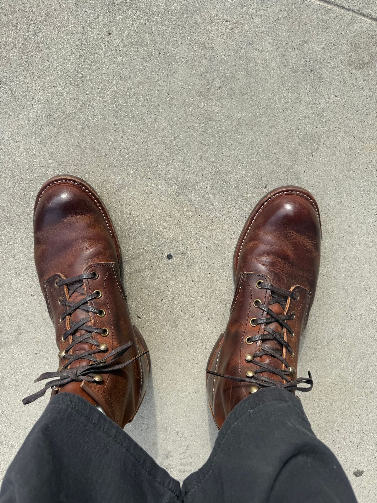 Photo by rb_sampson on November 13, 2025 of the Red Wing Blacksmith in S.B. Foot Copper Rough and Tough.