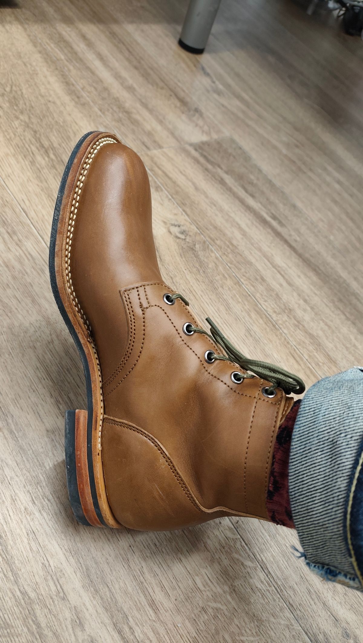 Photo by olgi on January 12, 2026 of the Viberg Service Boot in Maryam Toscanello TPR Horsebutt.