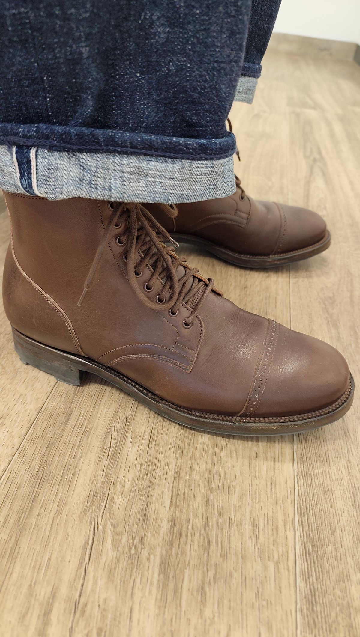 Photo by olgi on January 27, 2026 of the Viberg Service Boot BCT in Tochigi Chocolate.