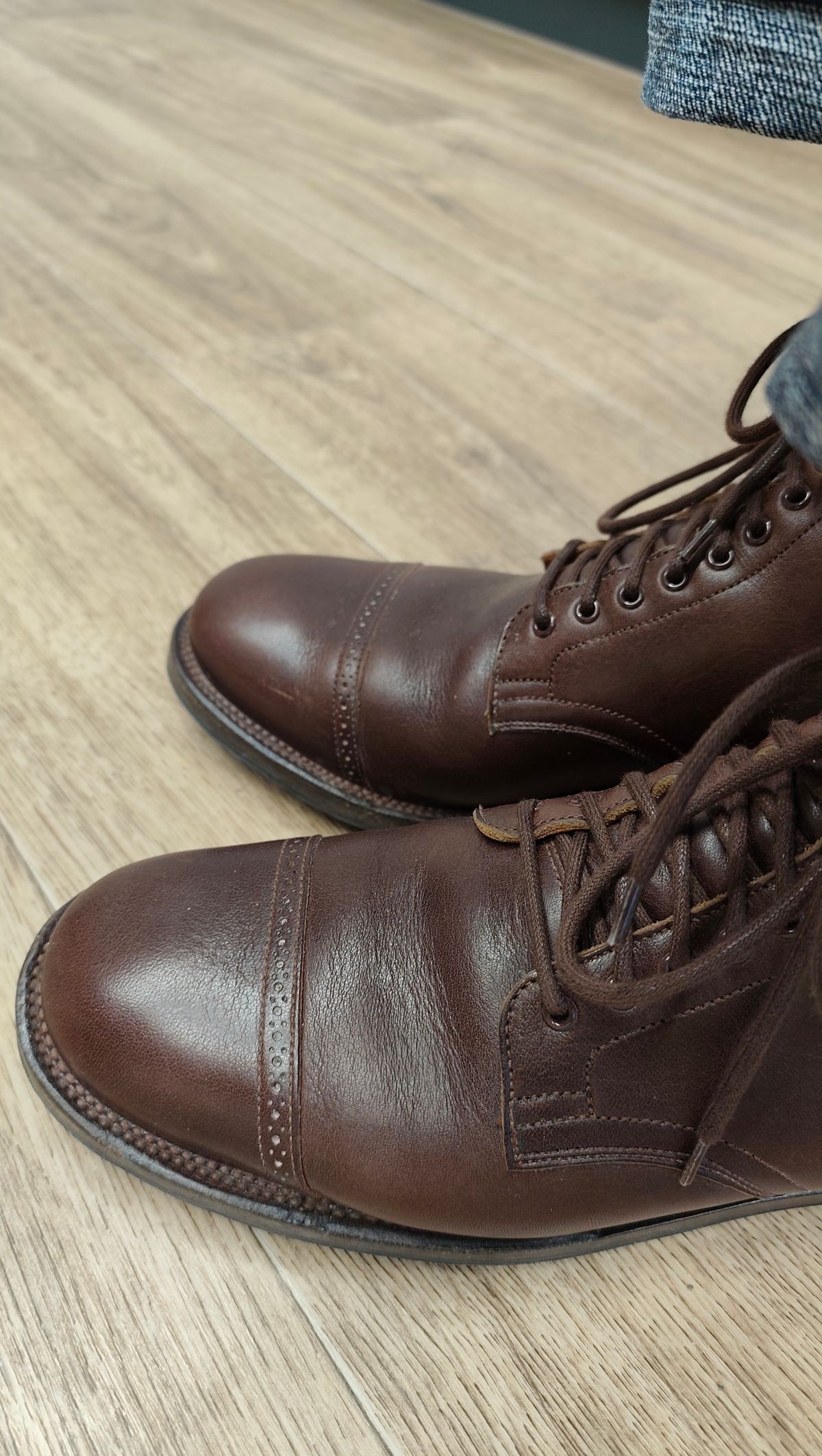 Photo by olgi on January 27, 2026 of the Viberg Service Boot BCT in Tochigi Chocolate.