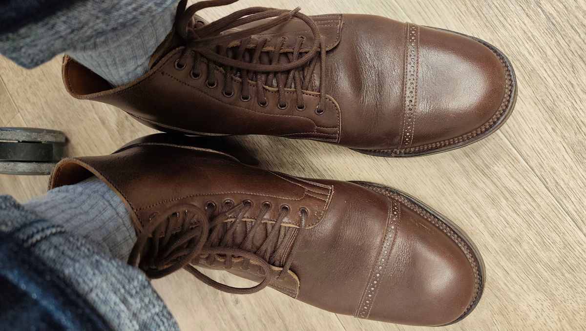 Photo by olgi on January 27, 2026 of the Viberg Service Boot BCT in Tochigi Chocolate.