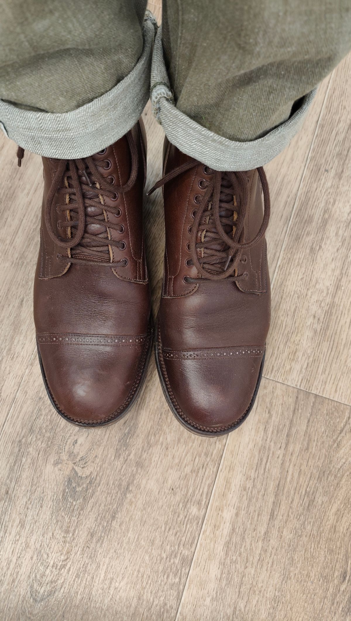 Photo by olgi on February 3, 2026 of the Viberg Service Boot BCT in Tochigi Chocolate.