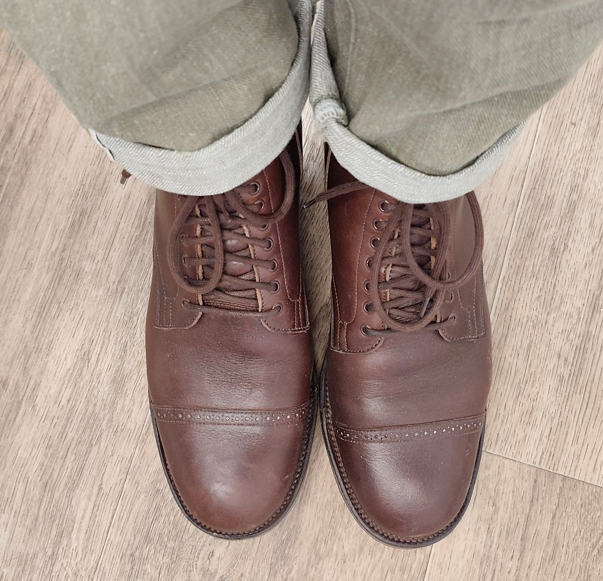 Photo by olgi on February 3, 2026 of the Viberg Service Boot BCT in Tochigi Chocolate.