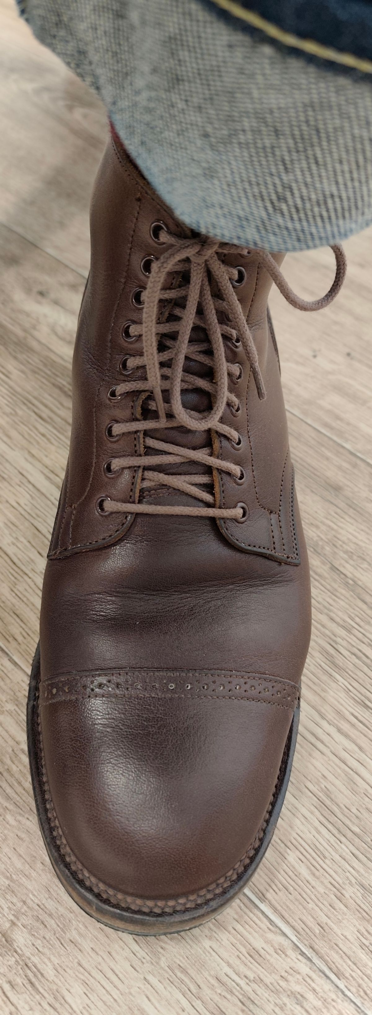 Photo by olgi on March 19, 2026 of the Viberg Service Boot BCT in Tochigi Chocolate.