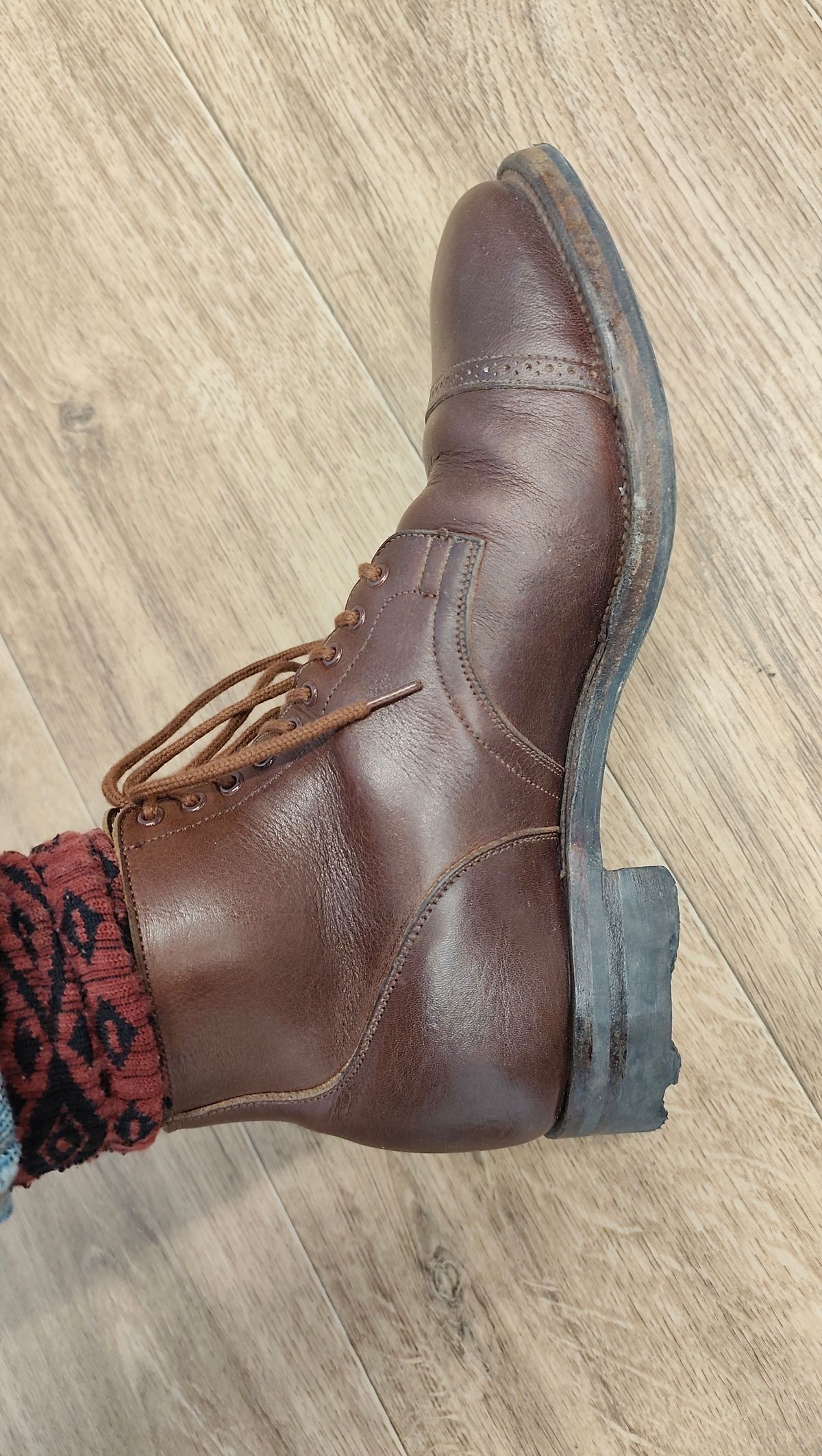 Photo by olgi on March 18, 2026 of the Viberg Service Boot BCT in Tochigi Chocolate.