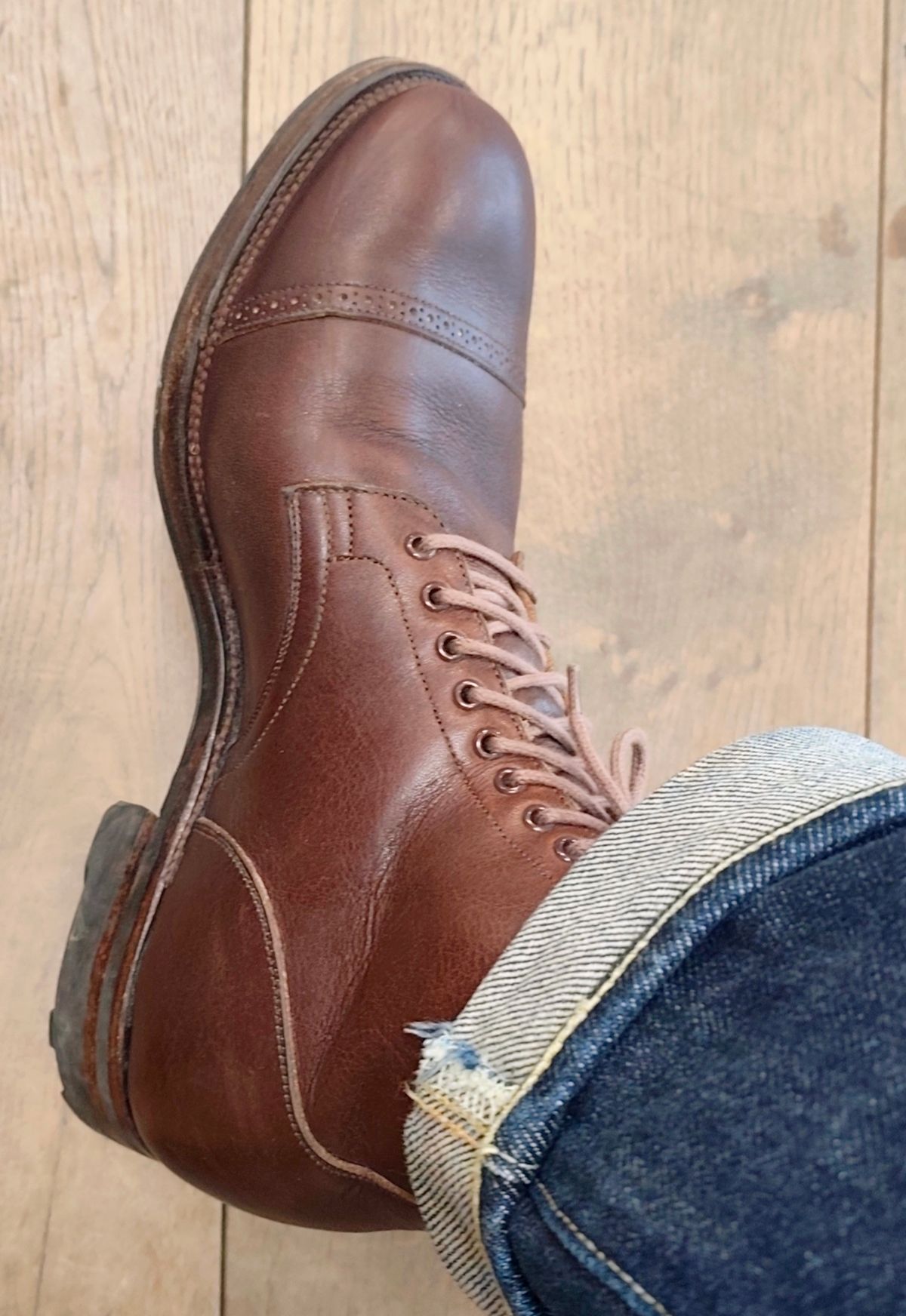 Photo by olgi on March 20, 2026 of the Viberg Service Boot BCT in Tochigi Chocolate.