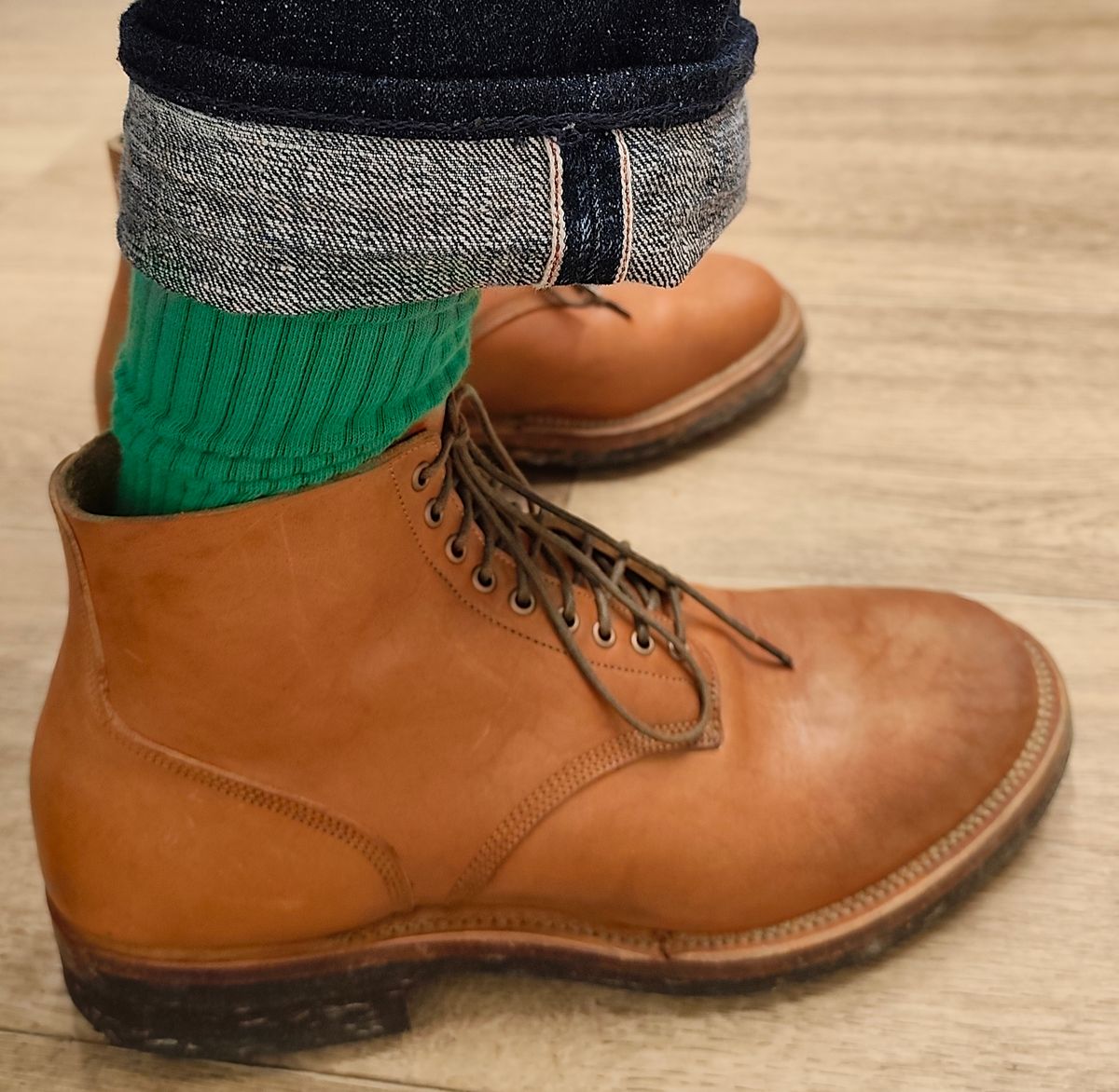 Photo by olgi on October 27, 2025 of the Viberg N1 in Maryam Cuoio Horsebutt.