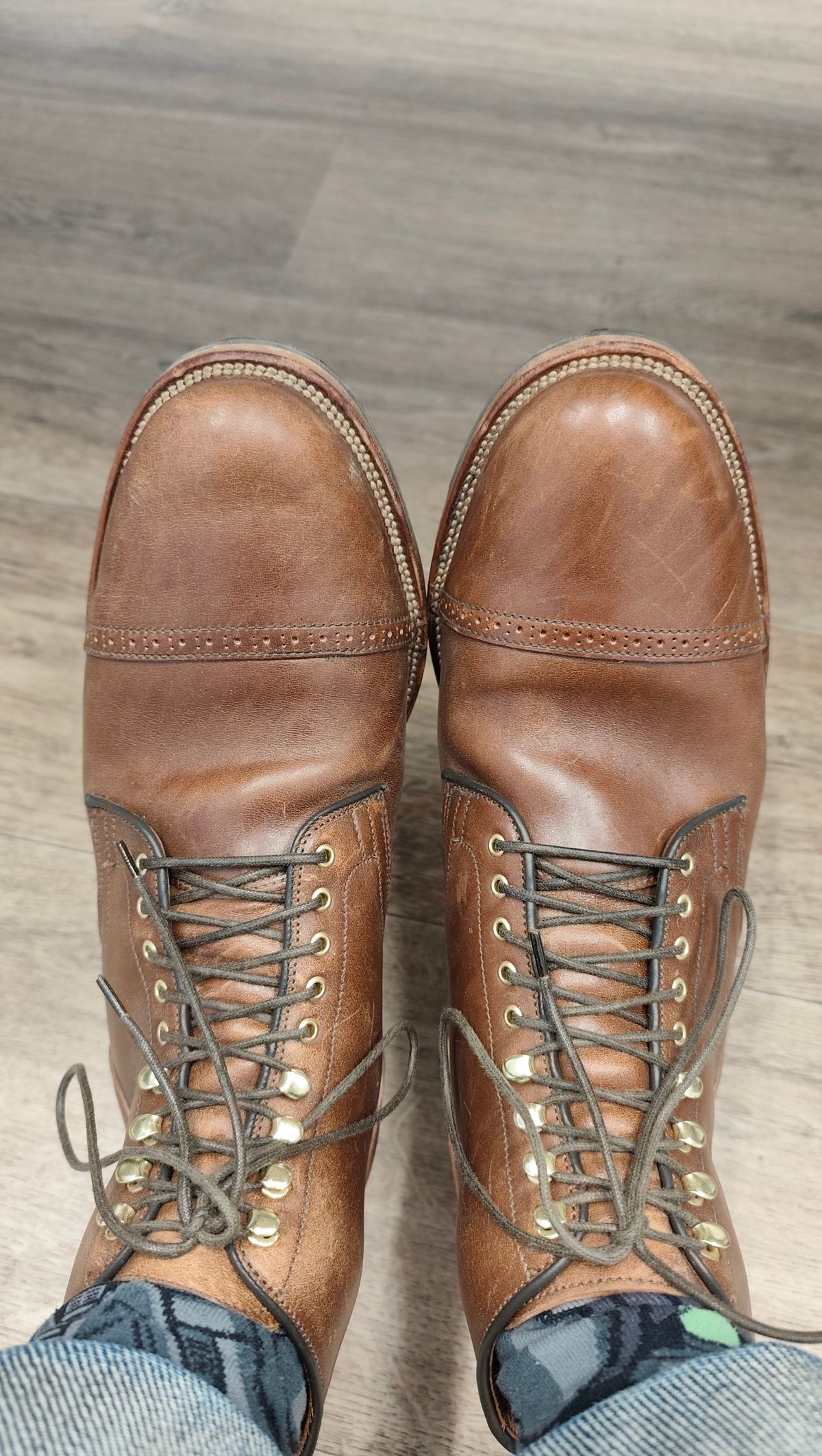 Photo by olgi on November 5, 2025 of the Viberg Service Boot BCT in Maryam Toscanello TPR Horsebutt.