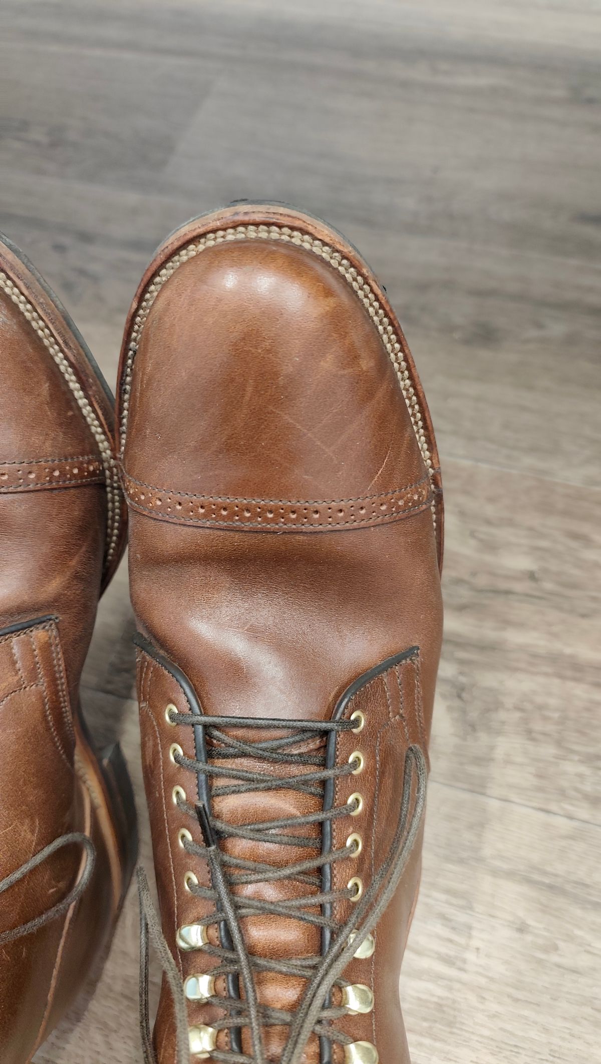 Photo by olgi on November 5, 2025 of the Viberg Service Boot BCT in Maryam Toscanello TPR Horsebutt.