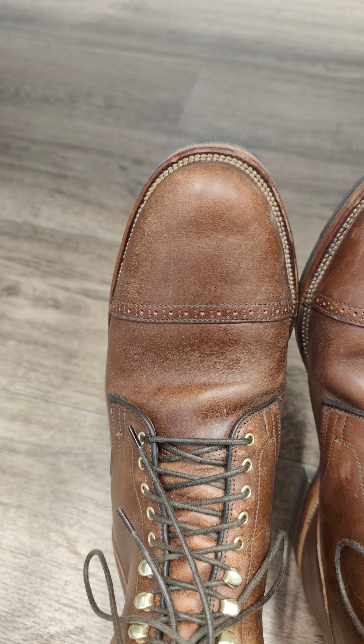 Photo by olgi on November 5, 2025 of the Viberg Service Boot BCT in Maryam Toscanello TPR Horsebutt.