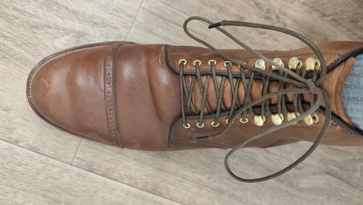 Photo by olgi on January 14, 2026 of the Viberg Service Boot BCT in Maryam Toscanello TPR Horsebutt.